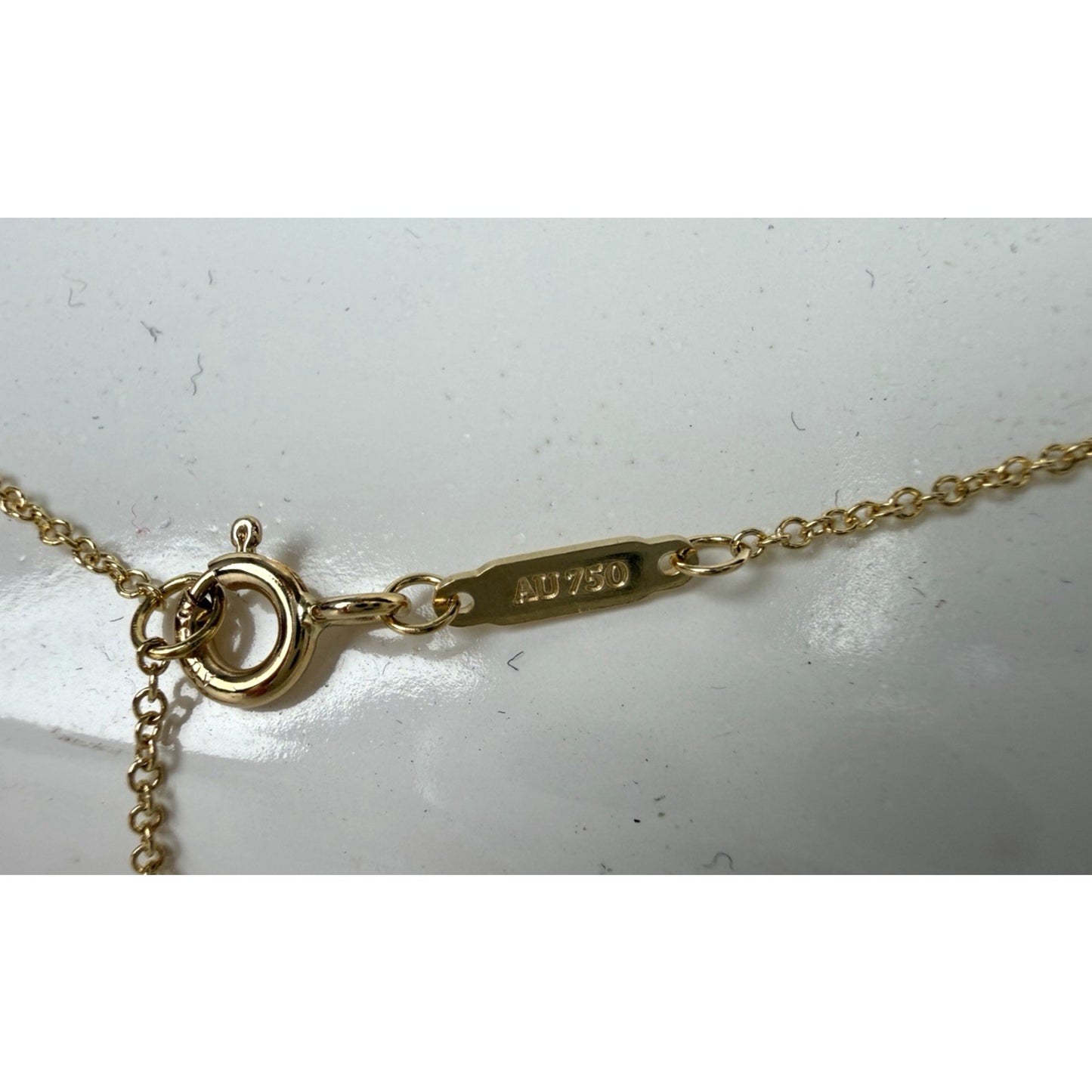 Tiffany & Co. Tiffany T Smile Necklace 18in in 18k Yellow Gold