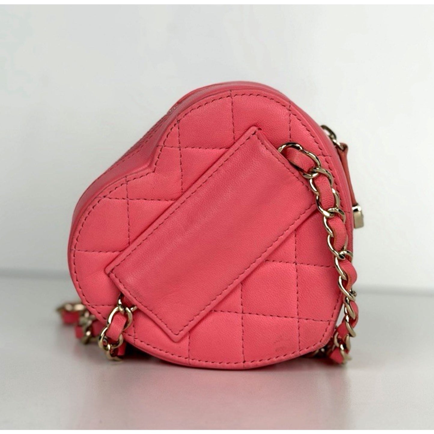 Chanel CC In Love Heart Waist Belt & Shoulder Bag in Pink Quilted Lambskin E-2