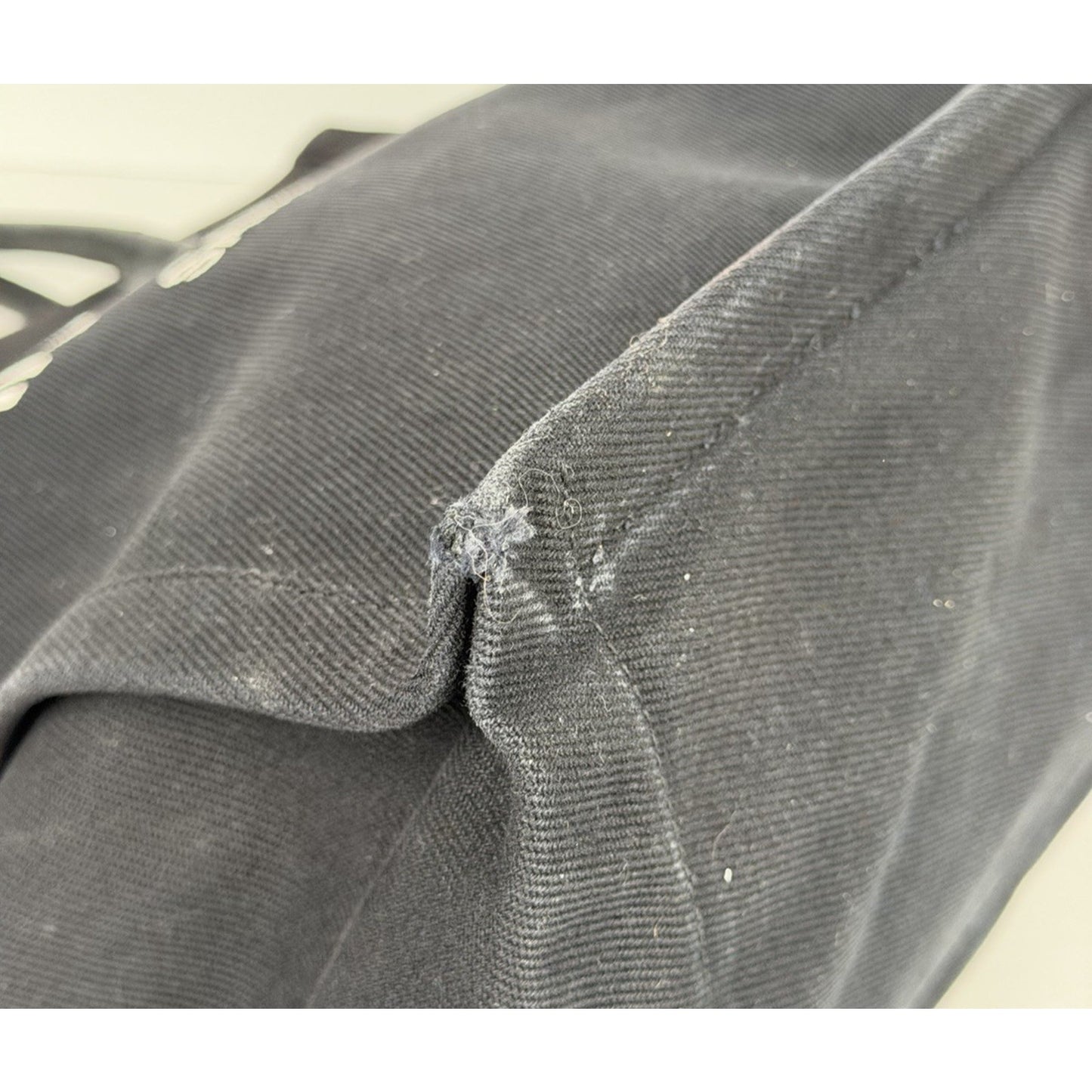 Saint Laurent Rive Gauche Tote Bag Small in Black Canvas and Calfskin S11