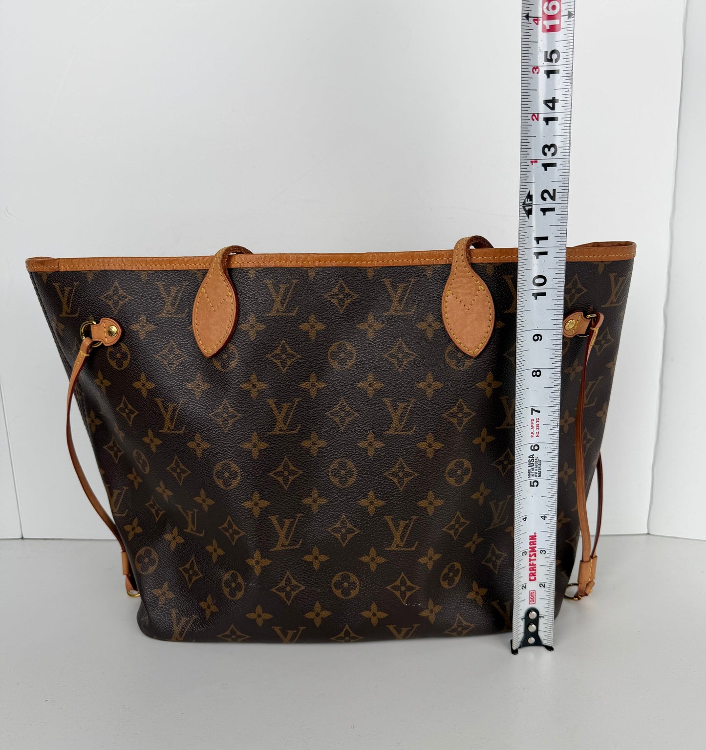 Louis Vuitton Neverfull Tote Bag MM in Brown LV Monogram Coated Canvas 2021 YS