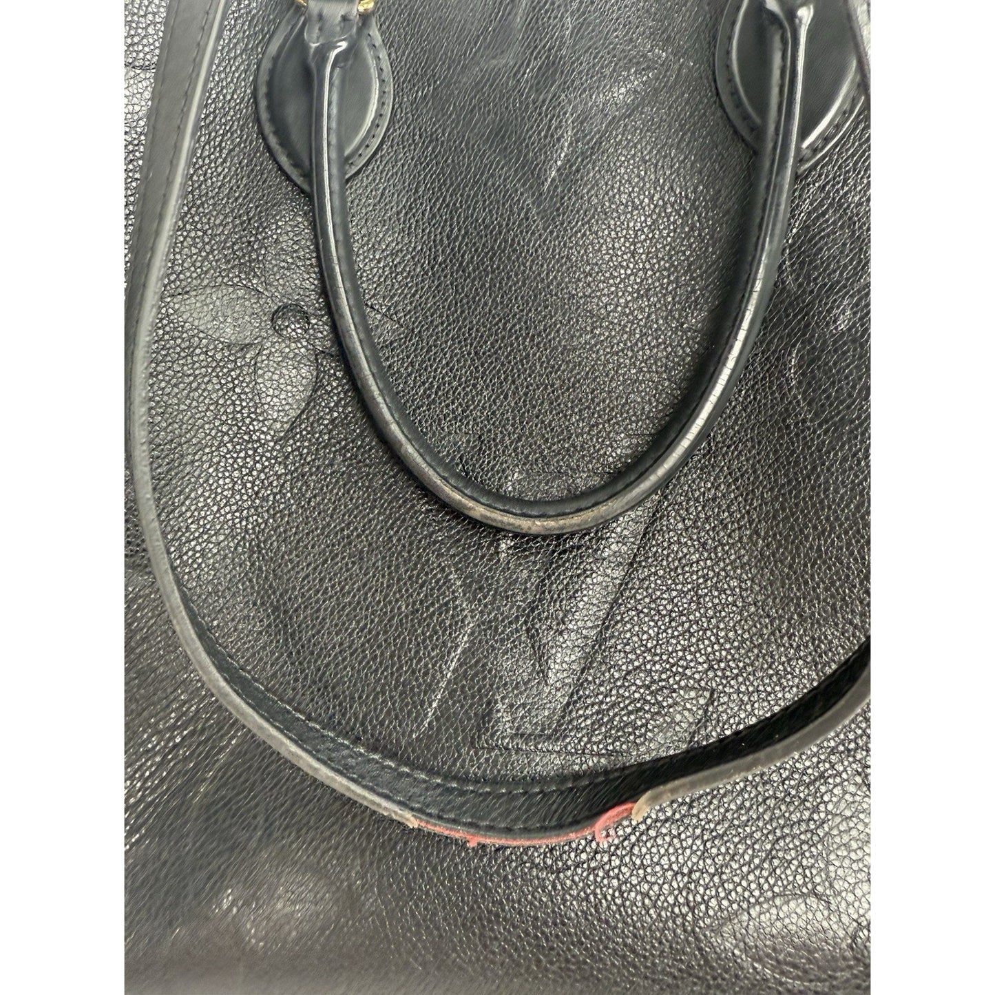 Louis Vuitton Black Monogram Empreinte Leather On The Go GM Bag