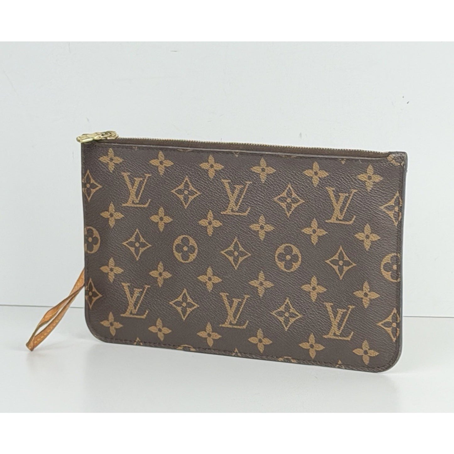 Louis Vuitton Neverfull MM Pochette Bag in Brown Monogram Coated Canvas 2017 S11