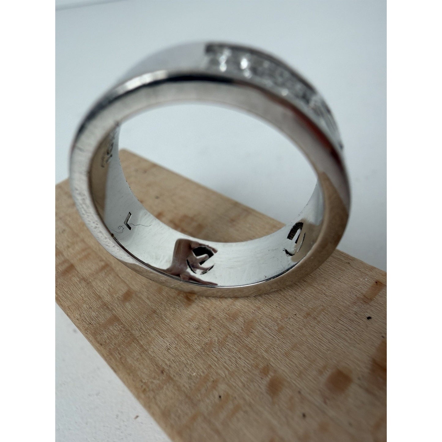Fendi F Is Fendi Ring Palladium-Finish Metal Size 8 K1