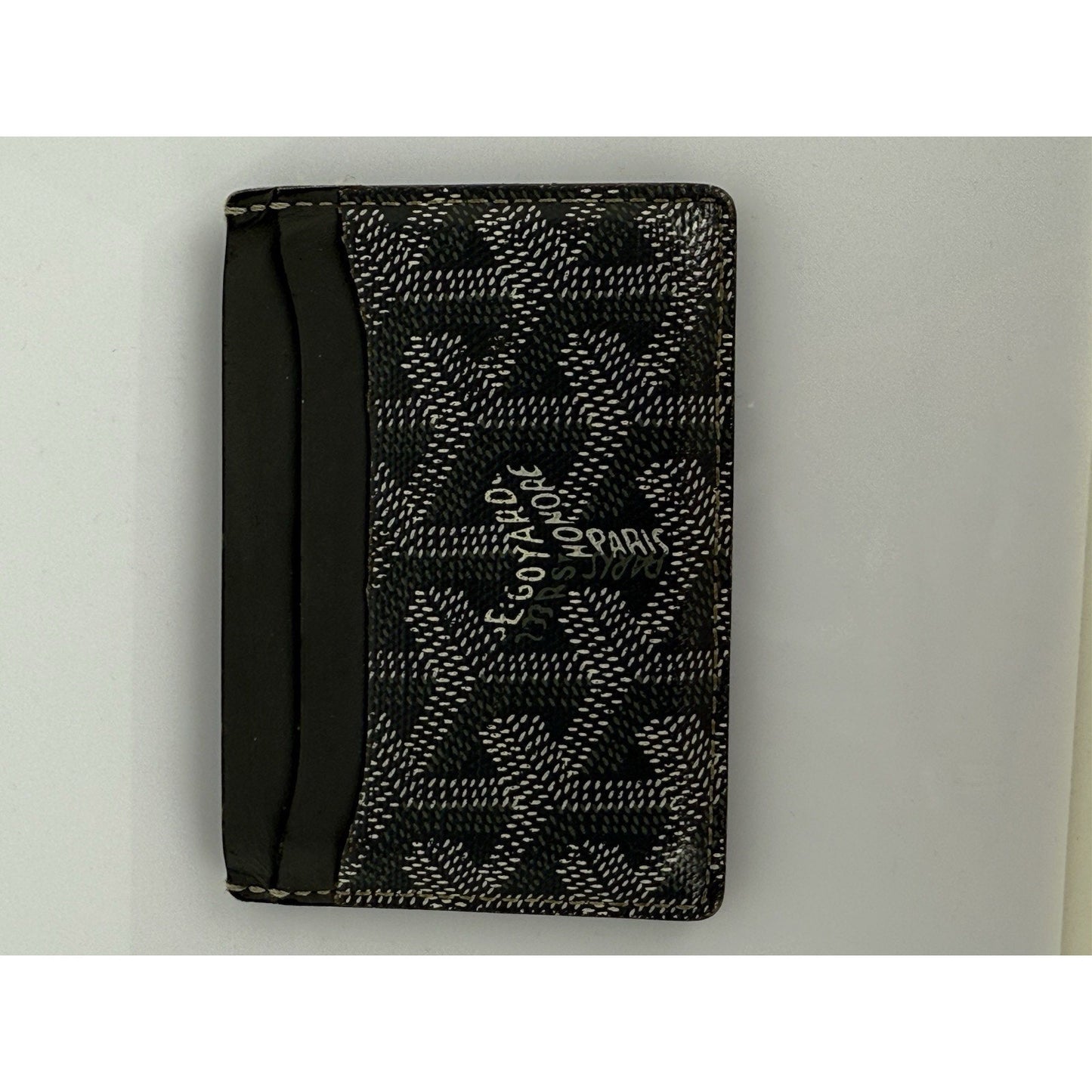 Goyard Goyardine Grey Coated Canvas & Leather Saint Sulpice Card Holder