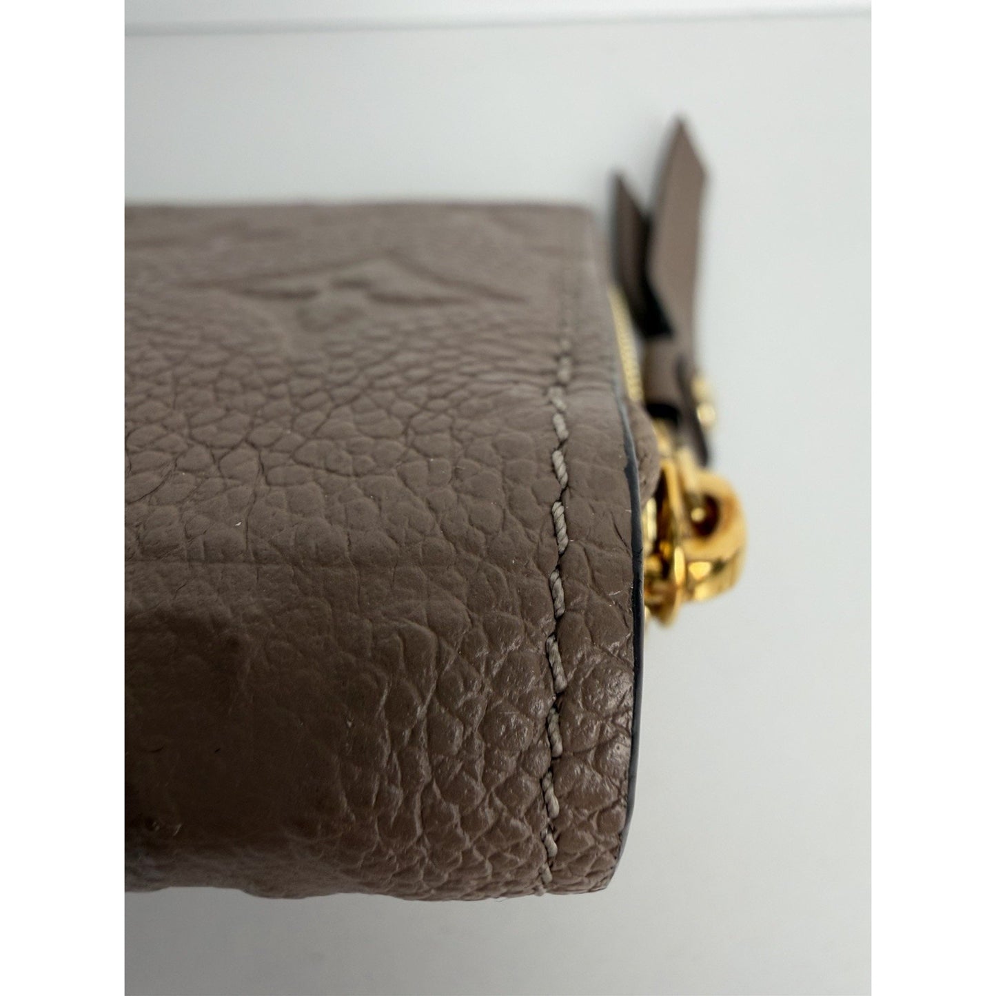 Louis Vuutton Zippy Wallet Beige Empreinte Leather & Monogram Pattern 2017 K1
