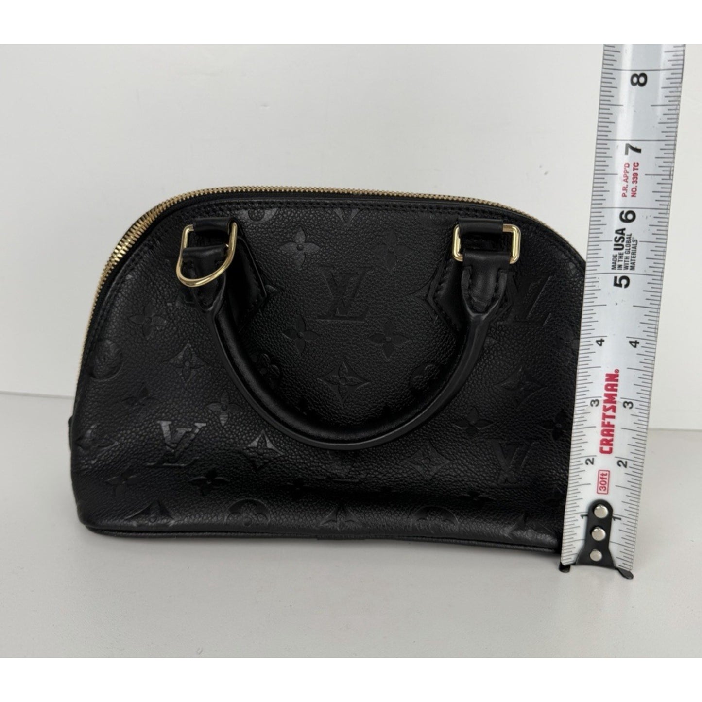 Louis Vuitton Neo Alma BB Bag in Black LV Monogram Empreinte Leather NFC B-5