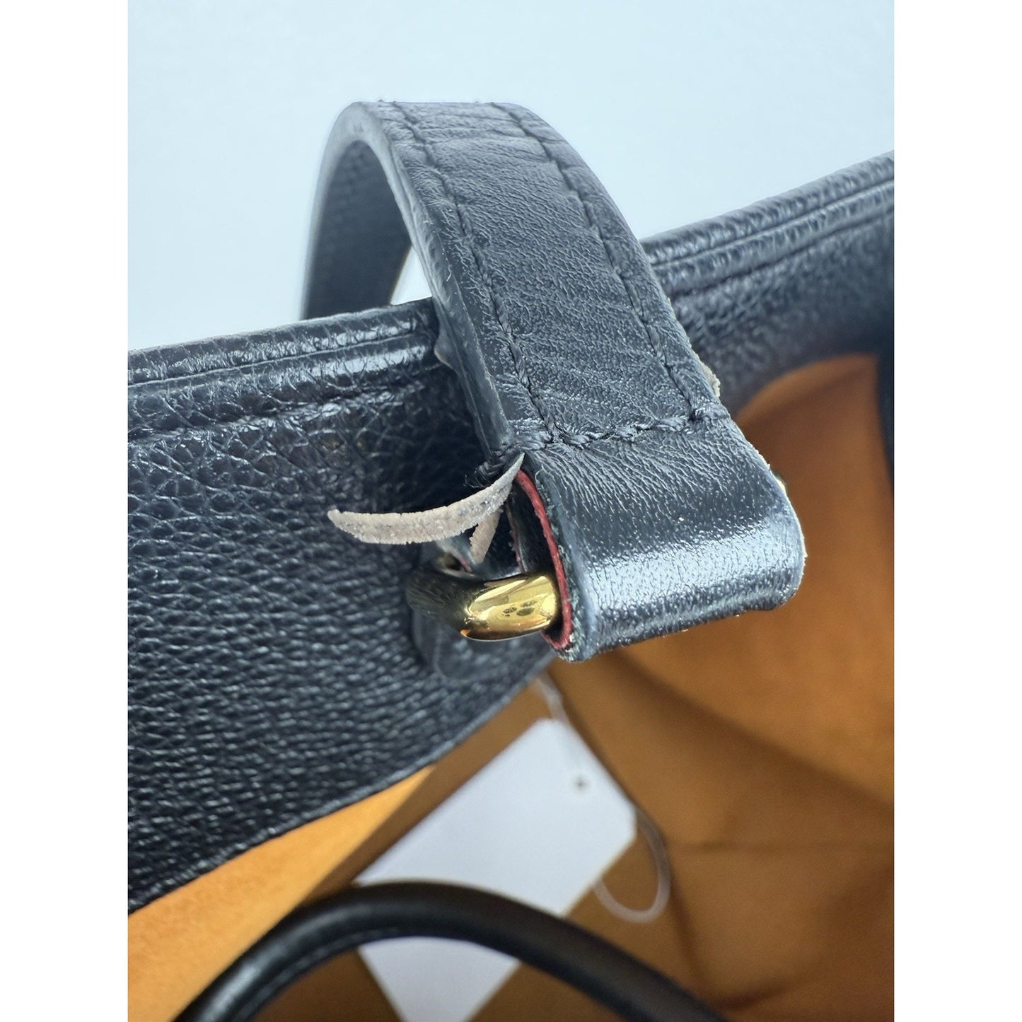 Louis Vuitton Black Monogram Empreinte Leather On The Go GM Bag
