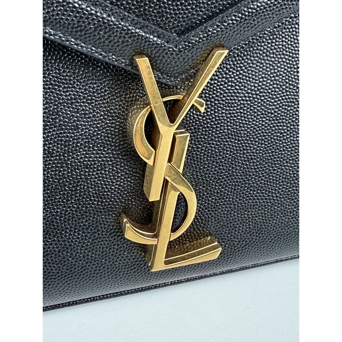 Saint Laurent Cassandra Mini Top Handle Women's Bag in Grain Embossed Leather