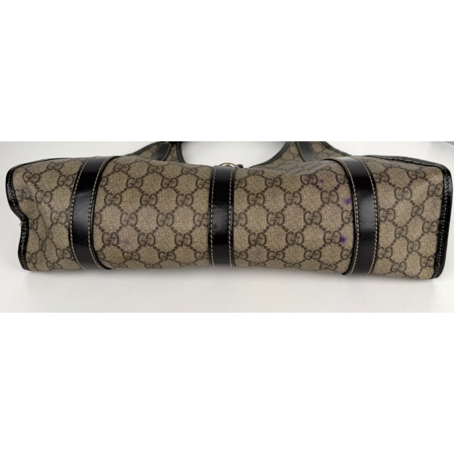 Gucci Joy Medium Shoulder Bag in GG Supreme Coated Canvas with Leather Trim S