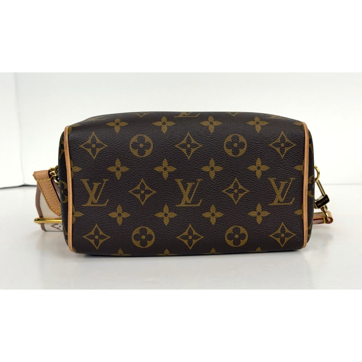 Louis Vuitton Speedy Bandouliere 20 Top Handle Bag Monogram Coated Canvas NFC F3
