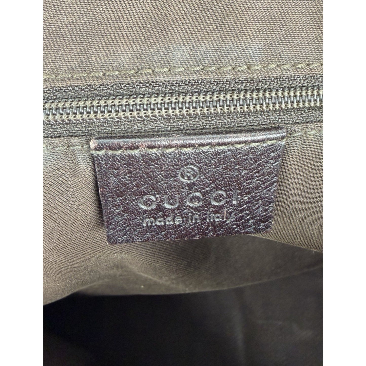 Gucci Medium Princy Tote Bag in GG Monogram Brown Canvas with Web Ribbon S18