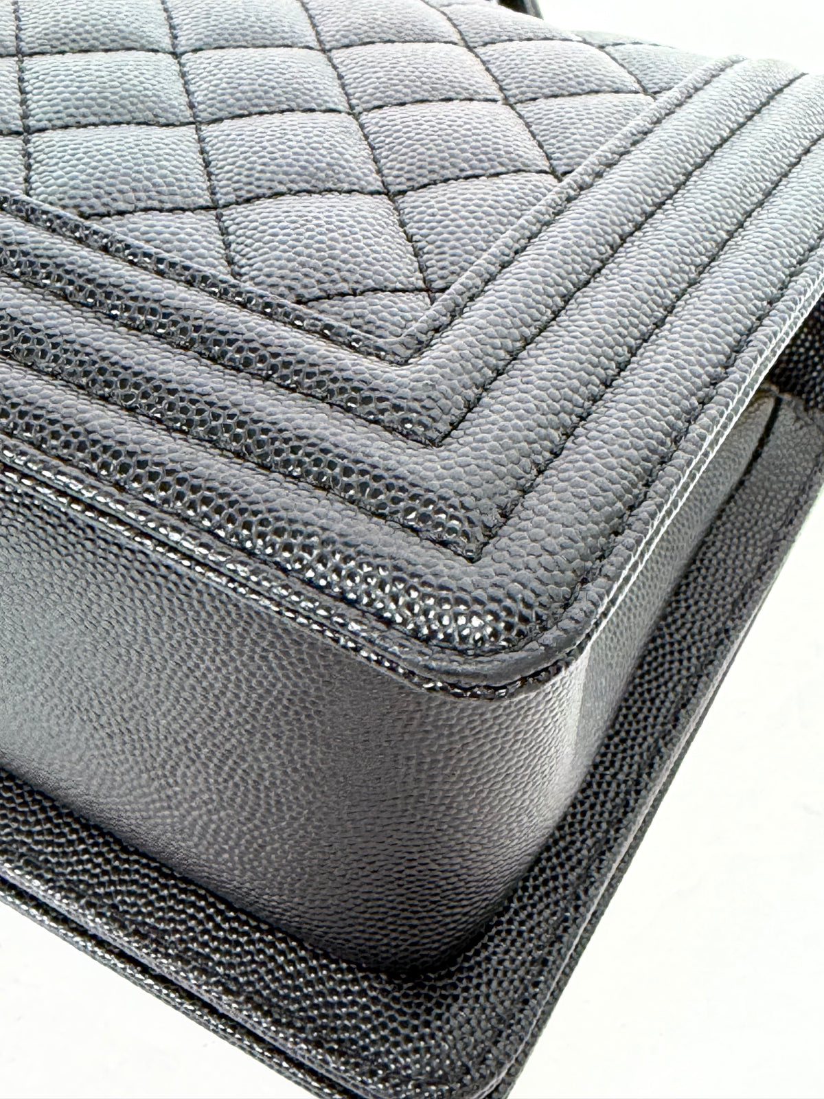 Chanel Boy Bag in Black Caviar Leather NFC YF-2