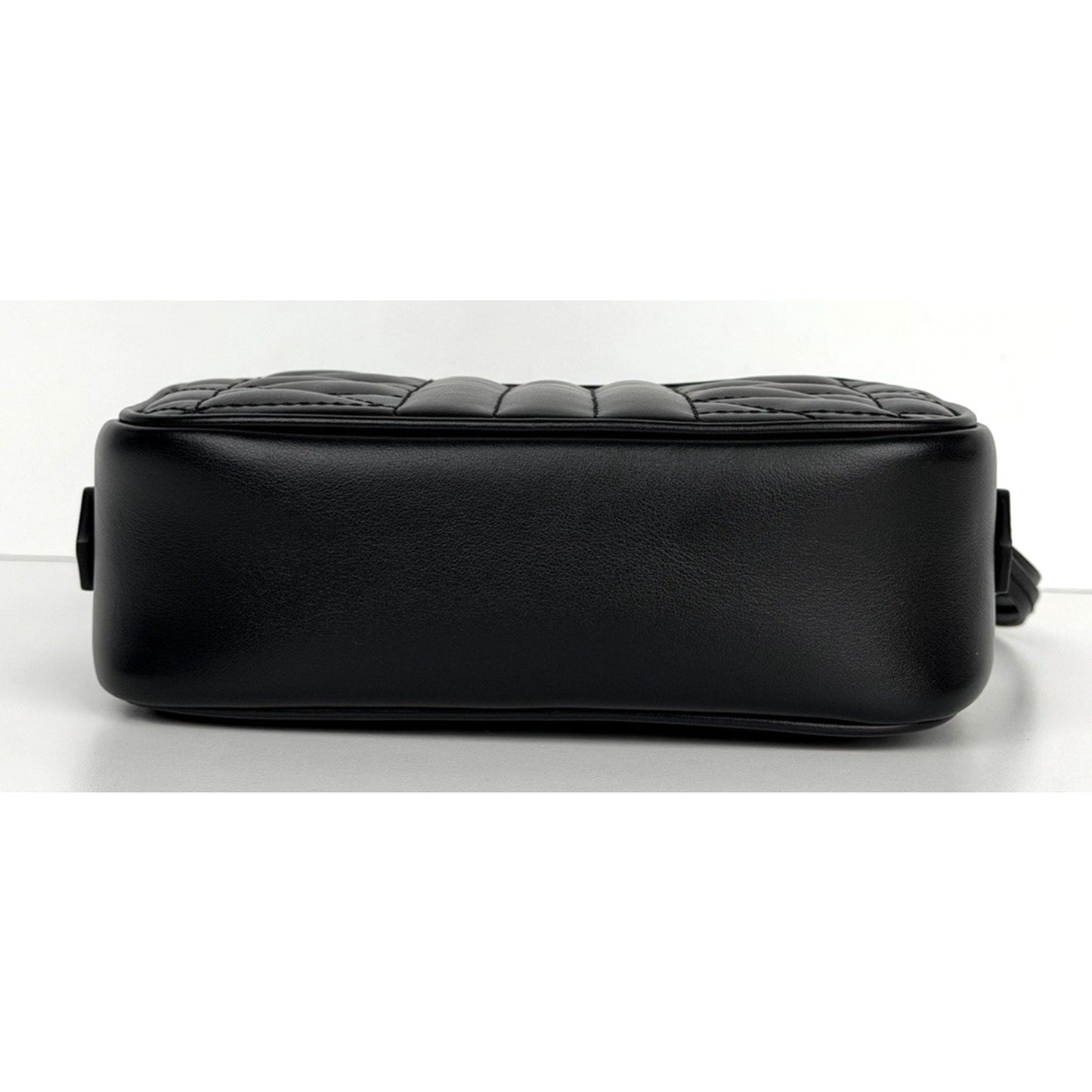 Gucci GG Marmont Mini Camera Crossbody Bag in Black Matelasse Leather S-14