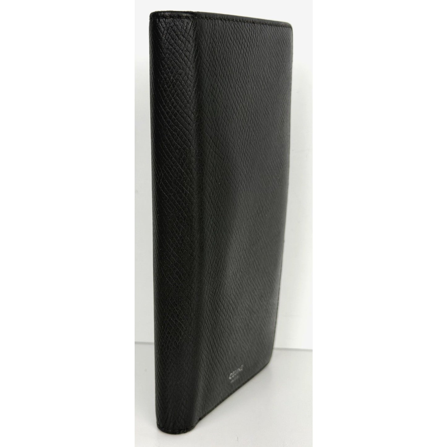 Celine Long Bifold Wallet Grained Calfskin Leather Black K1