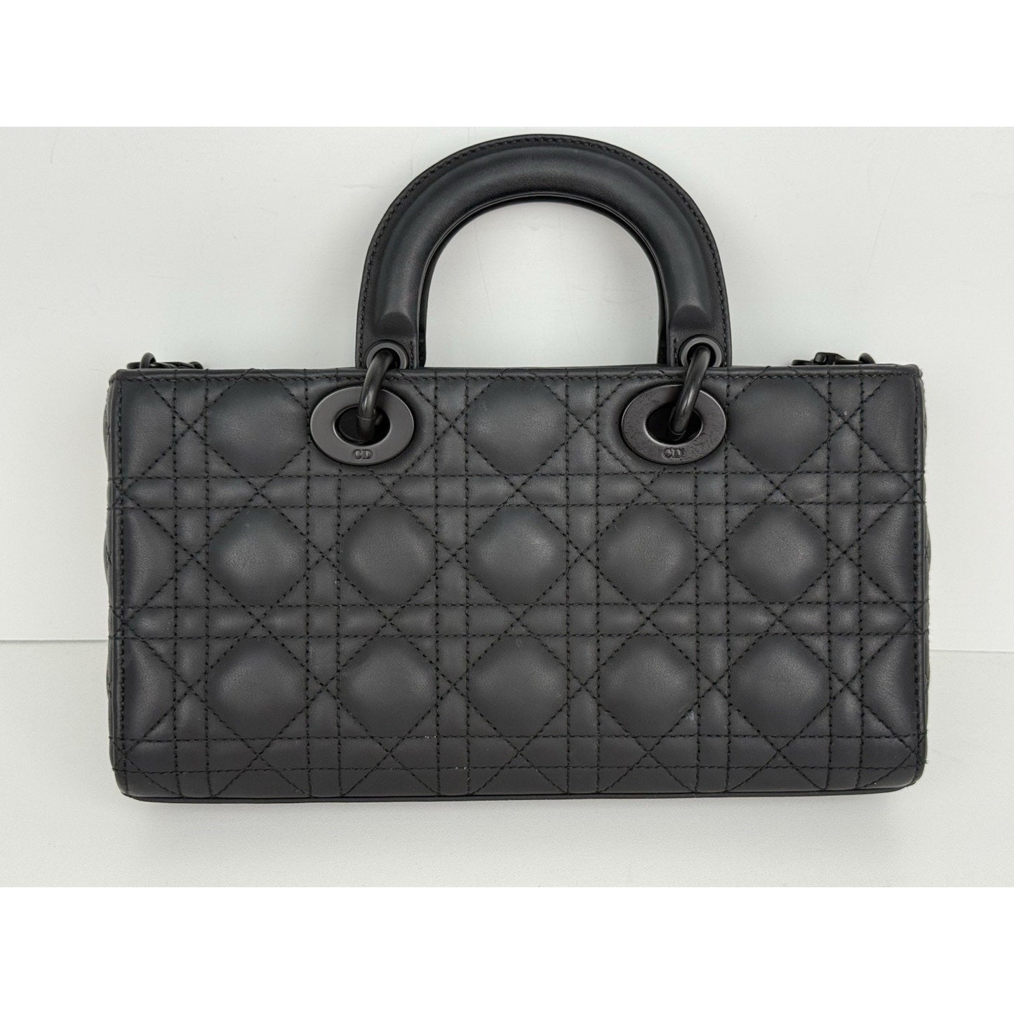 DIOR Medium Lady D-Joy Matte Black Shoulder Bag