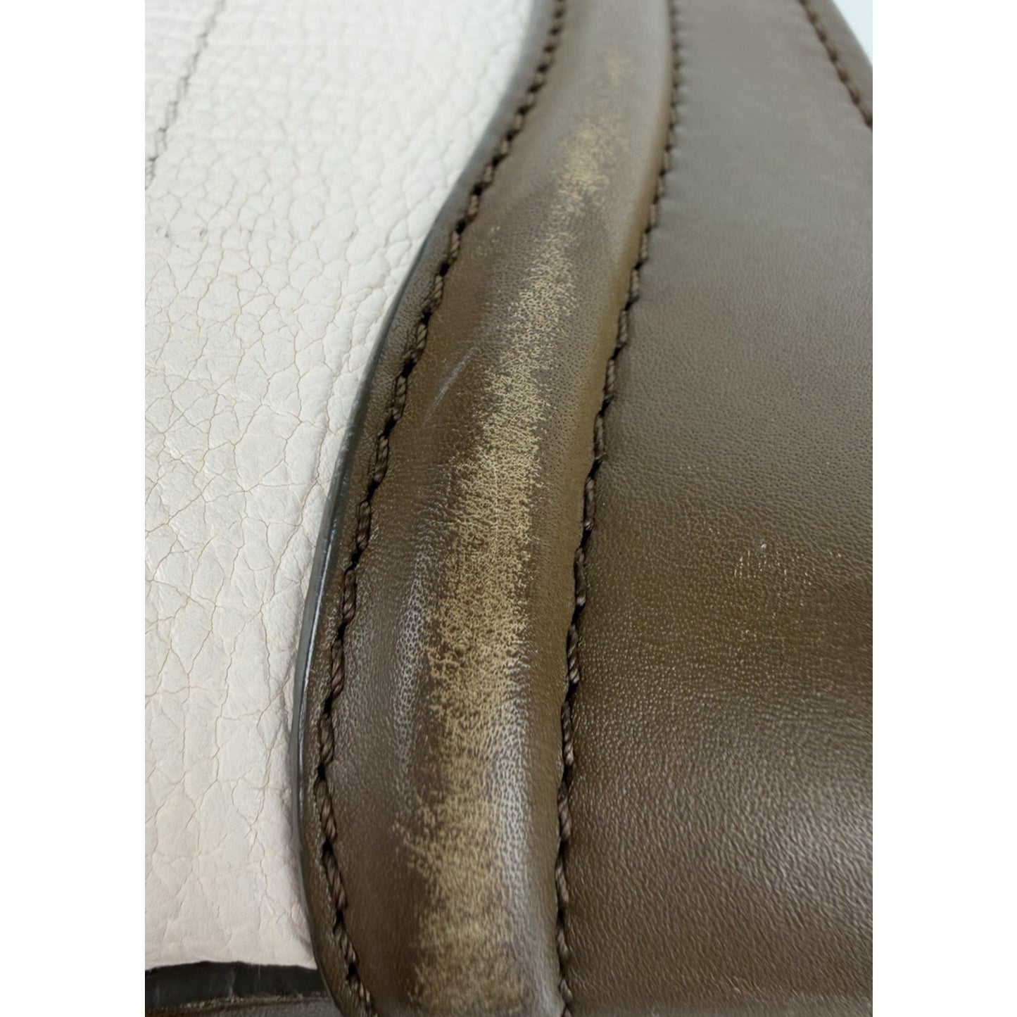 Celine Mini Luggage Tote Bag Cream Textured Calf Leather Tricolor 2014-2015 S