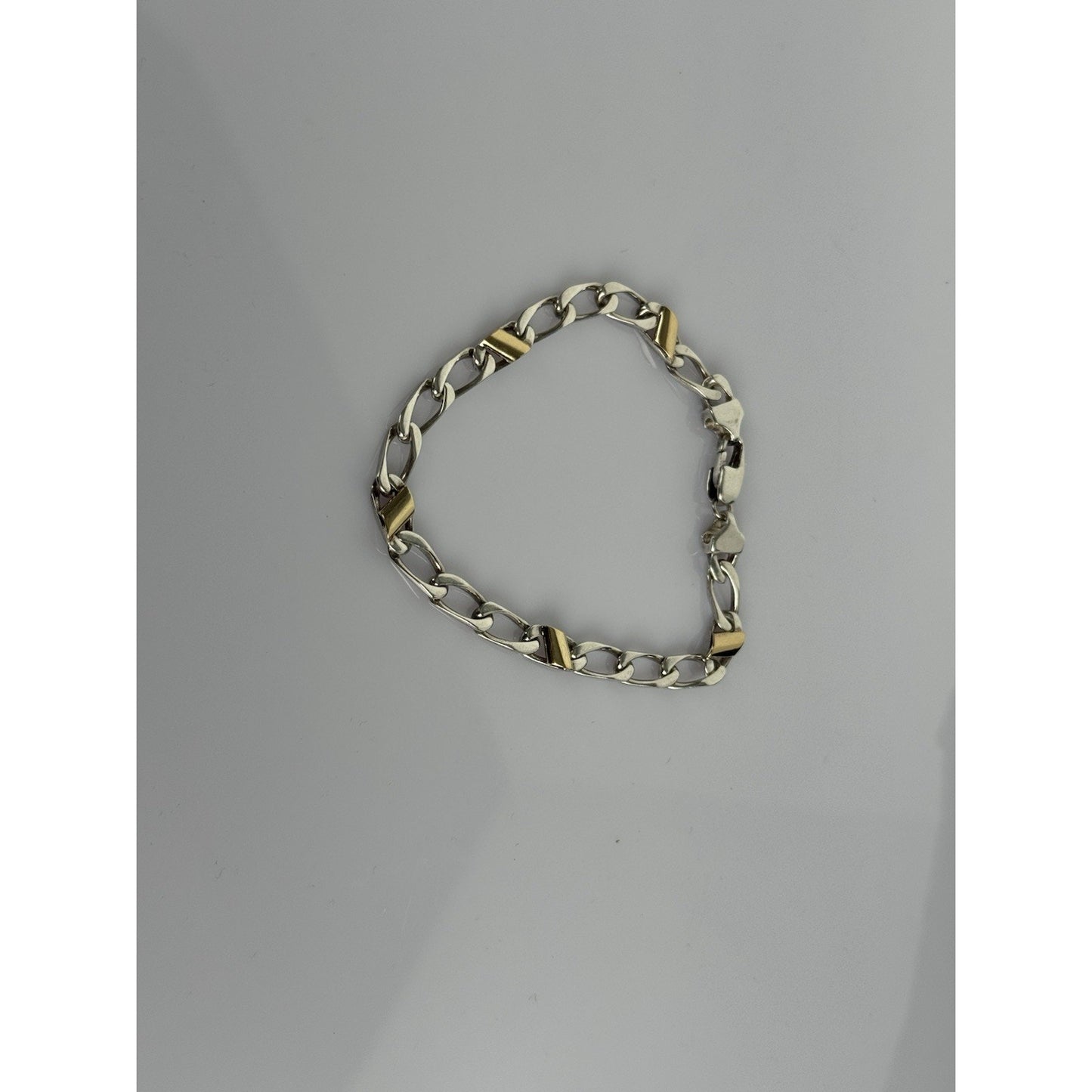 Tiffany & Co. Sterling Silver & 18k Yellow Gold Curb Link Bracelet