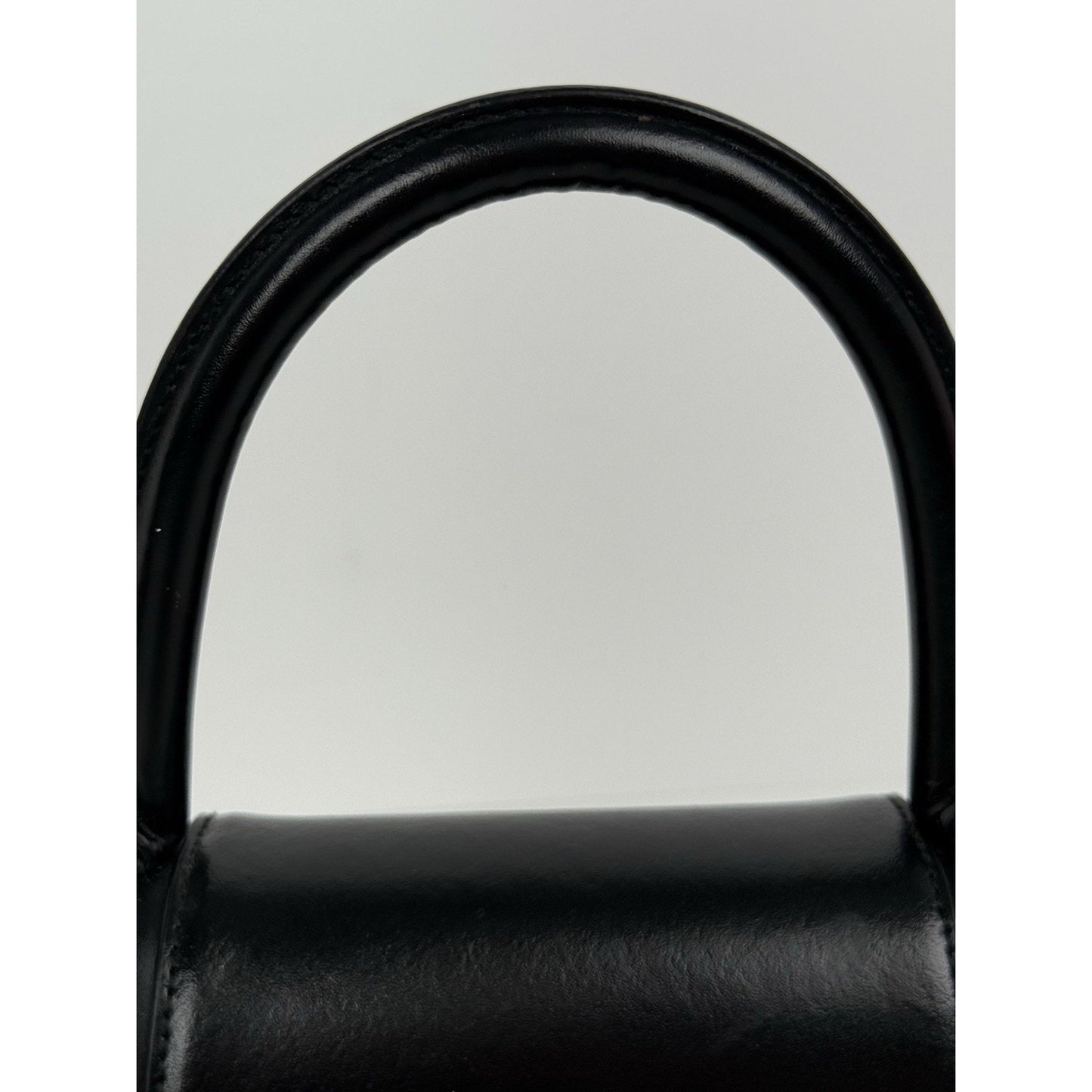 Balenciaga Hourglass Black Leather Top Handle Women's Bag