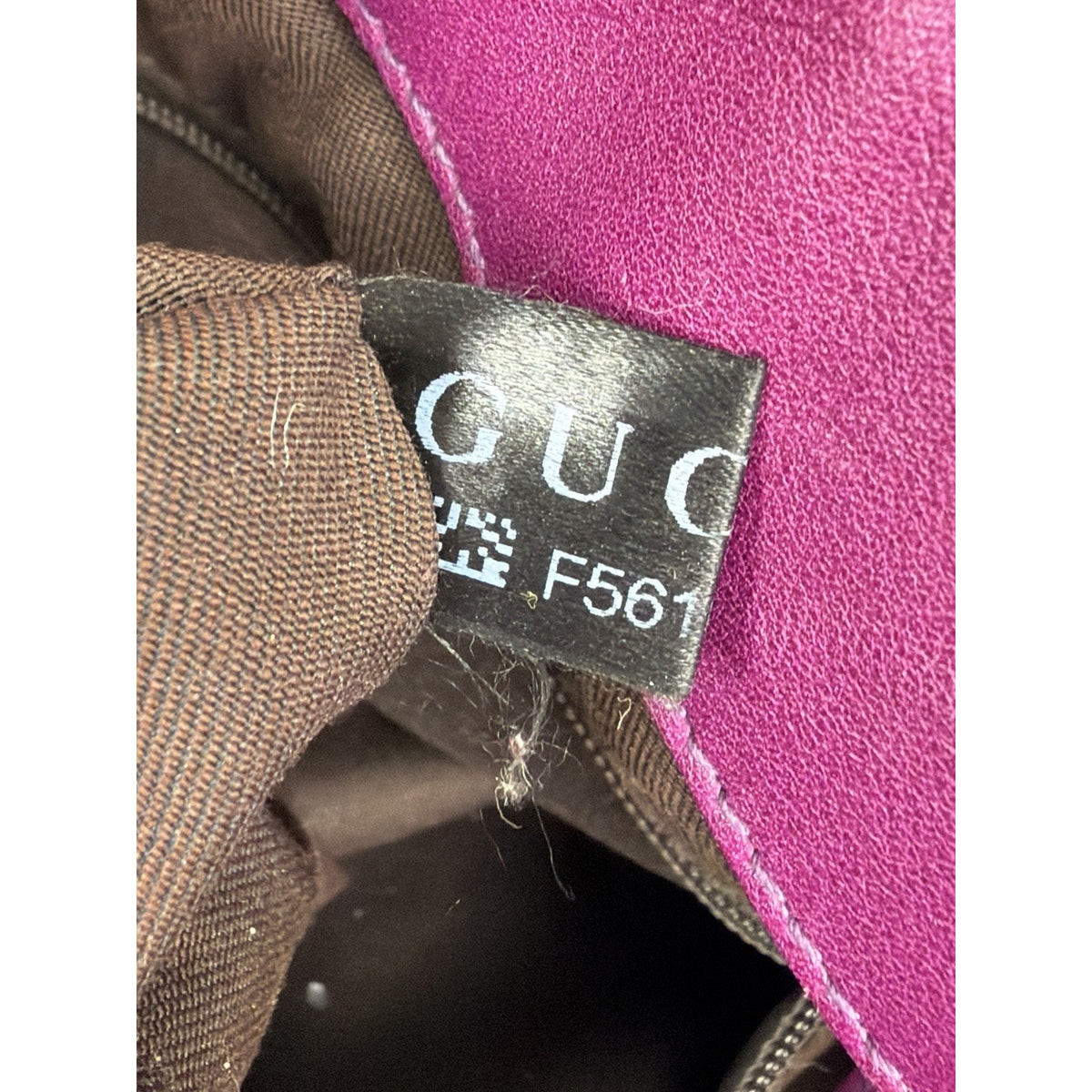 Gucci Charmy Hobo Shoulder Bag in Purple Guccissima Leather Silver Hardware S-05