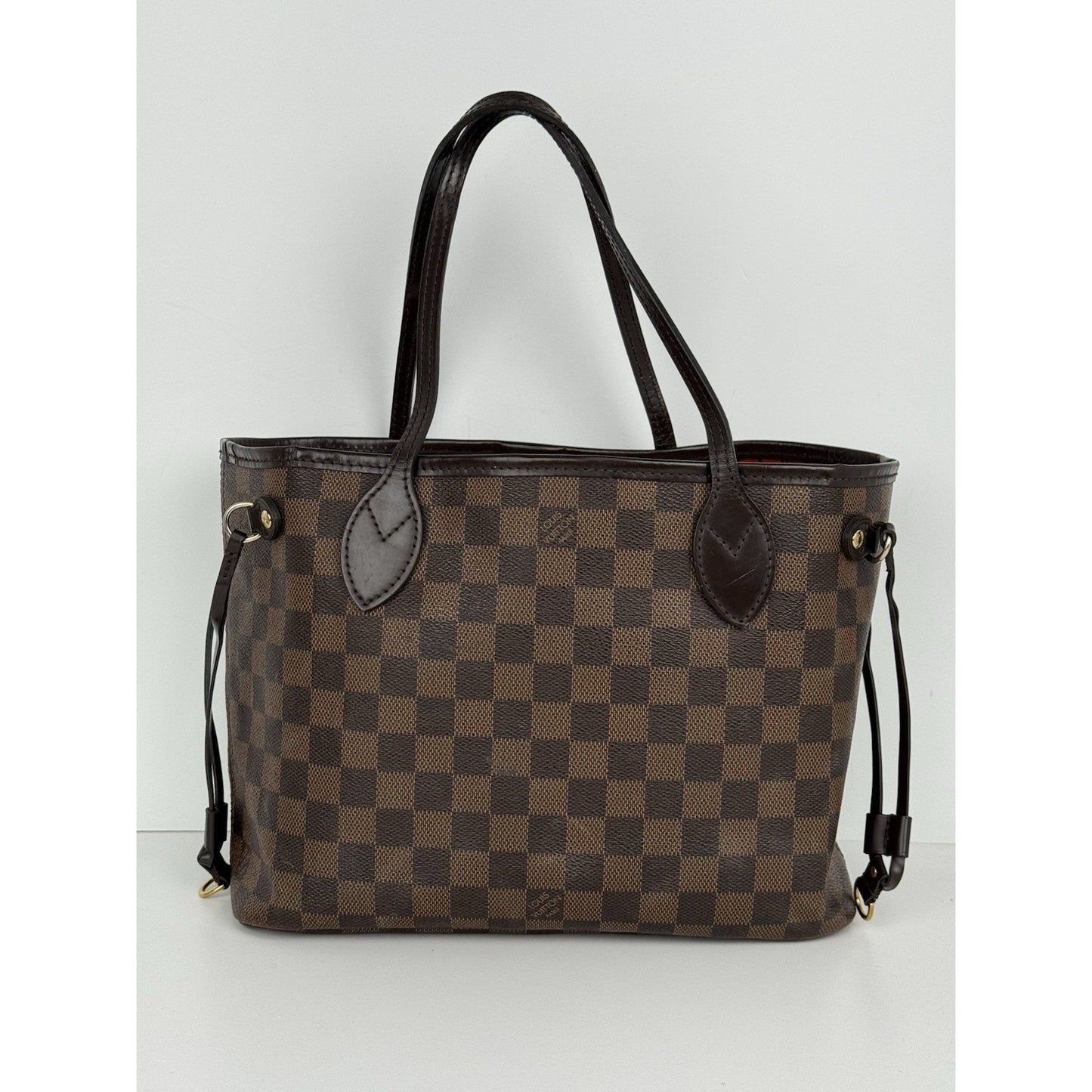 Louis Vuitton Neverfull Damier Ebene Tote PM Brown
