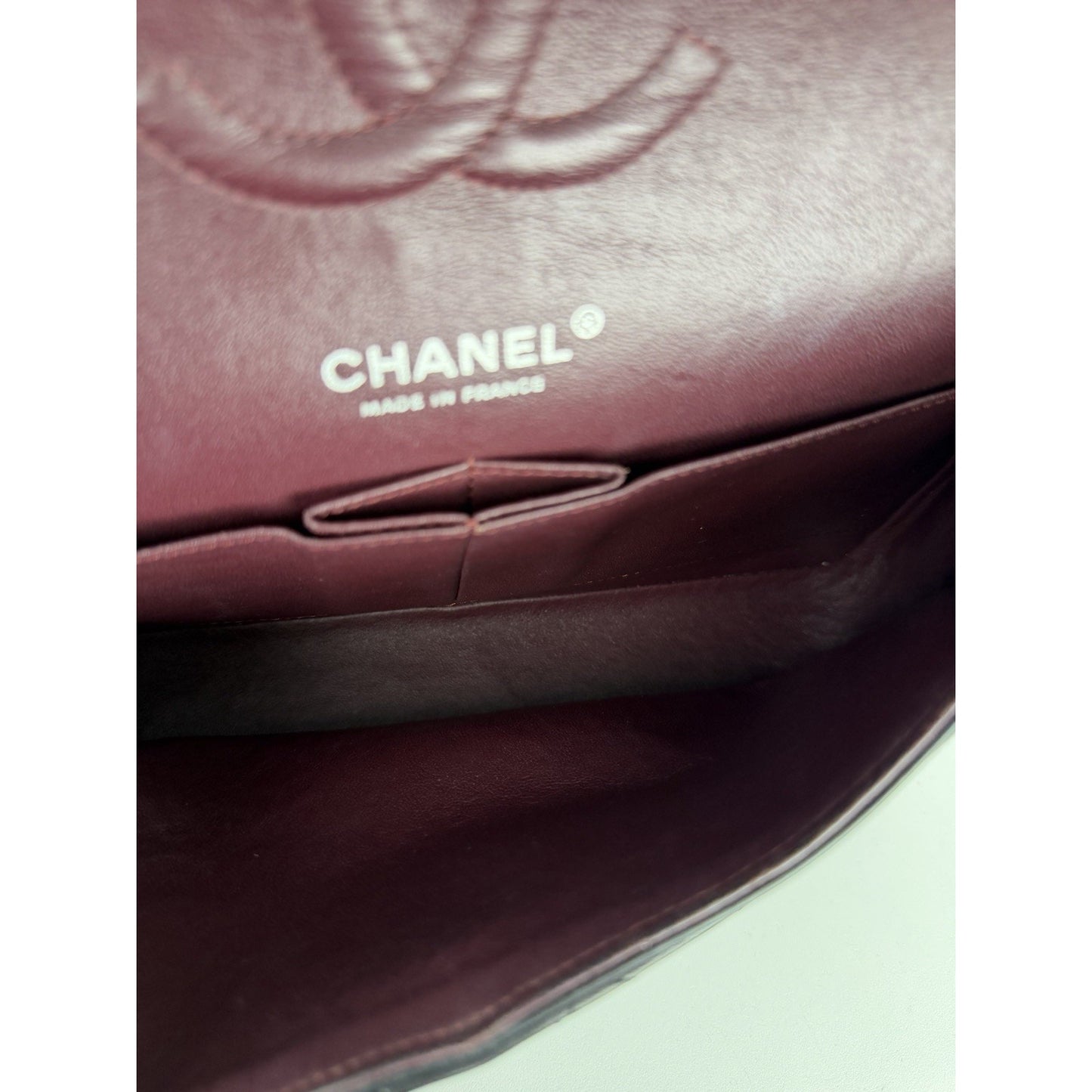 CHANEL Classic Double Flap Bag Medium Black Caviar Leather 2011