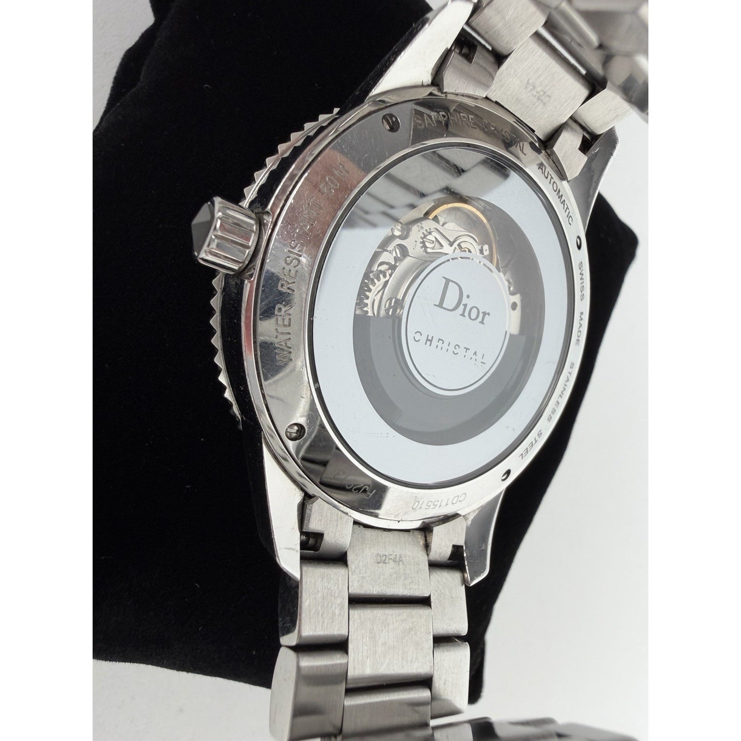 Christian Dior Christal Automatic Watch CD115510M001 Black Dial and Bracelet