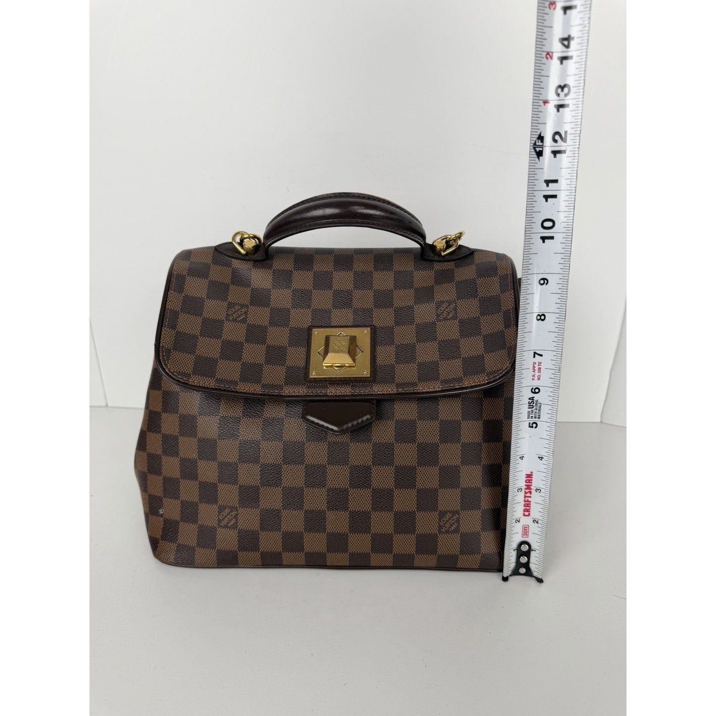 Louis Vuitton Bergamo MM Bag in Damier Ebene Coated Canvas 2012 E-6