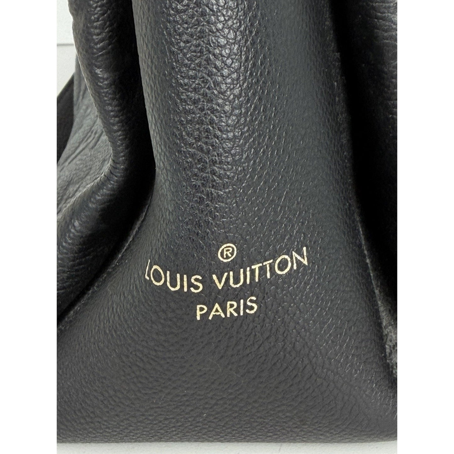 Louis Vuitton Surene Shoulder Bag MM Black LV Monogram Empreinte Leather 2018 C1