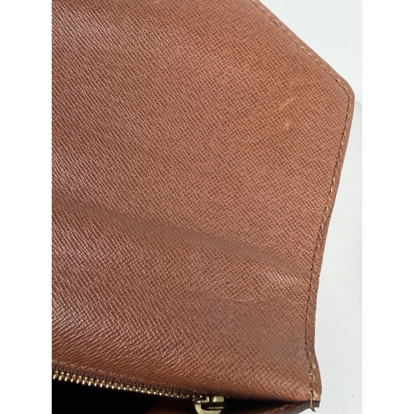 Louis Vuitton Monceau 28 Handbag Vintage Brown LV Monogram Coated Canvas 1994 S3