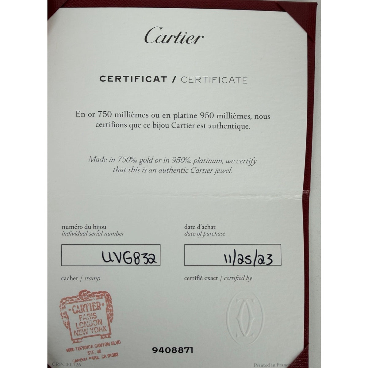 Cartier Juste Un Clou Hoop Mini Earrings Wrapped Nail in 18k White Gold