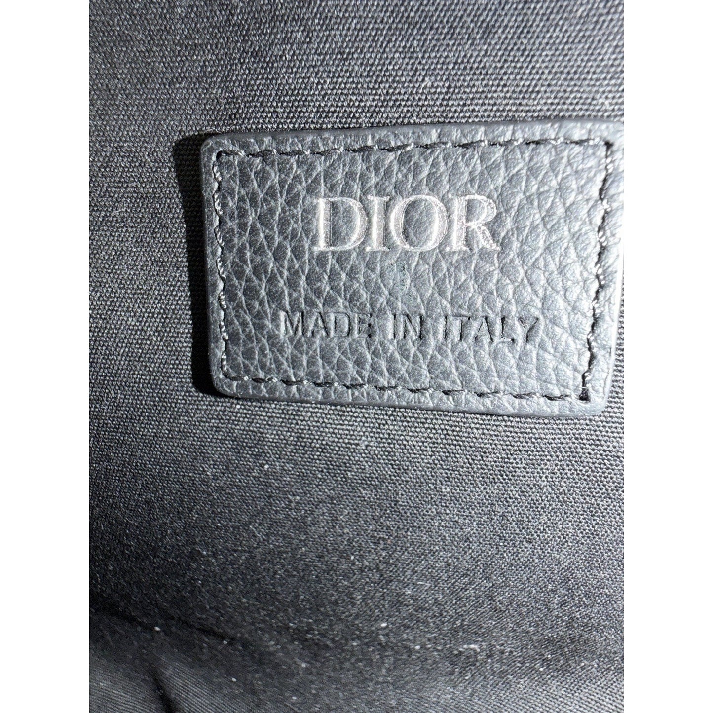 Christian Dior Saddle Bag in Black Grained Calfskin Leather 2021 D3