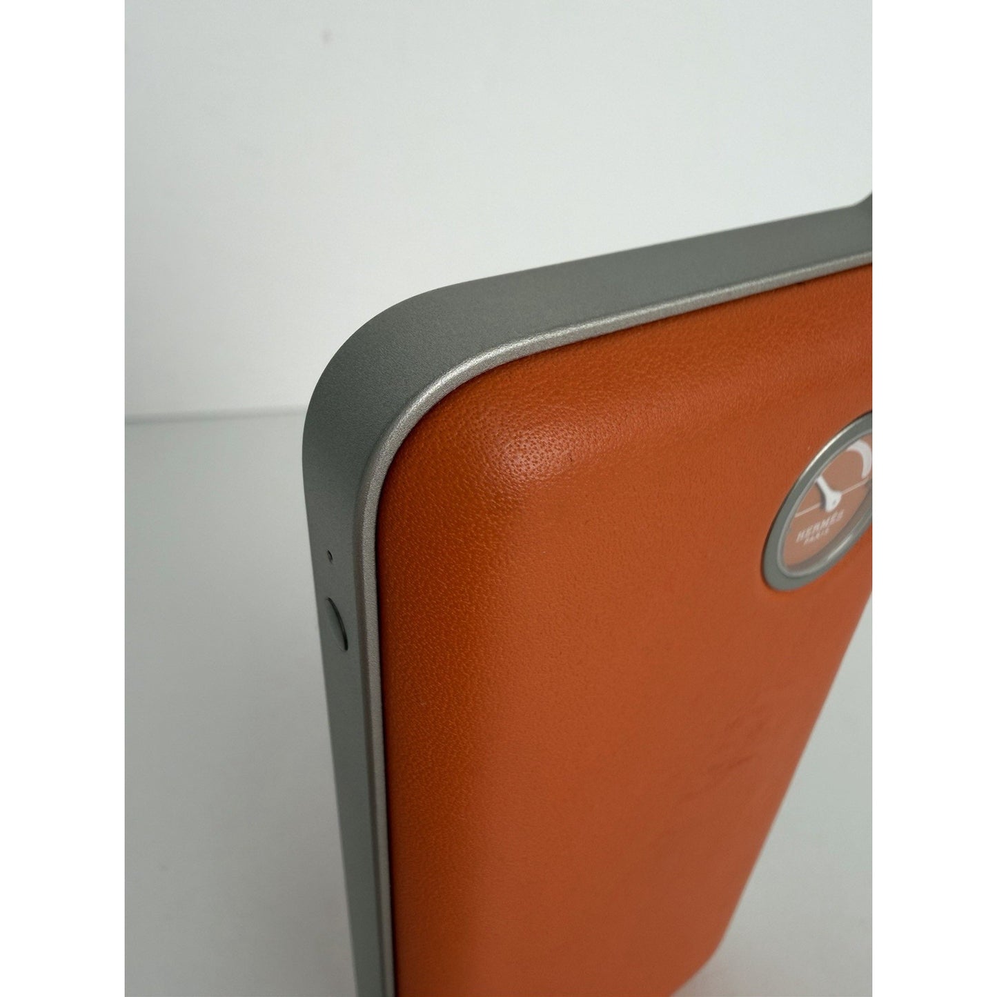 Hermes Volt'H Maxi Power Bank Orange Swift Calfskin Leather & Aluminum Frame K3