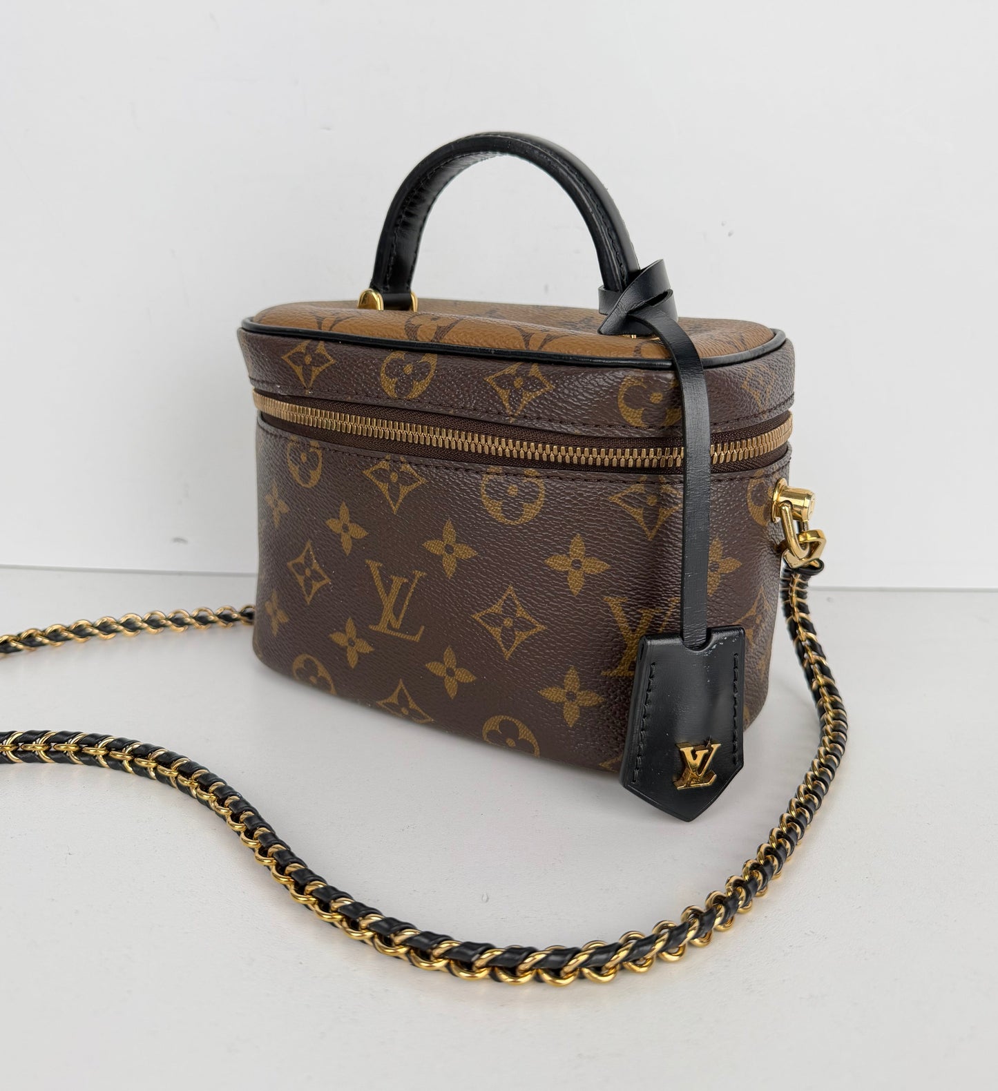 Louis Vuitton Vanity PM Bag in Brown LV Reverse Monogram Coated Canvas 2021 YC-5