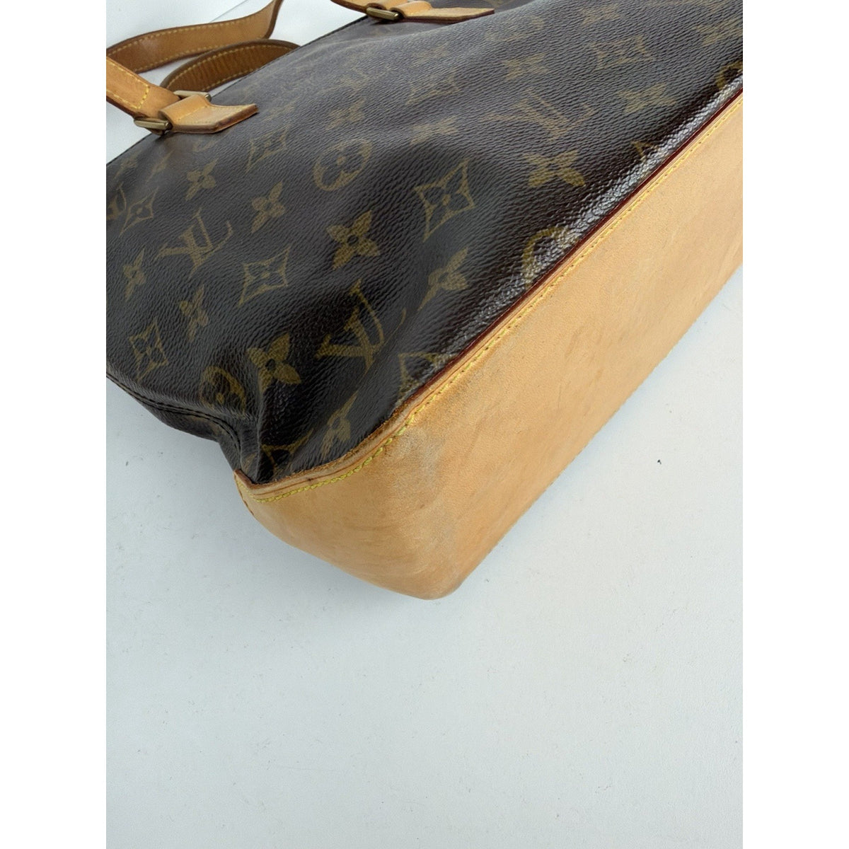 Louis Vuitton Cabas Piano Tote Bag in Brown LV Monogram Coated Canvas 2005 S09