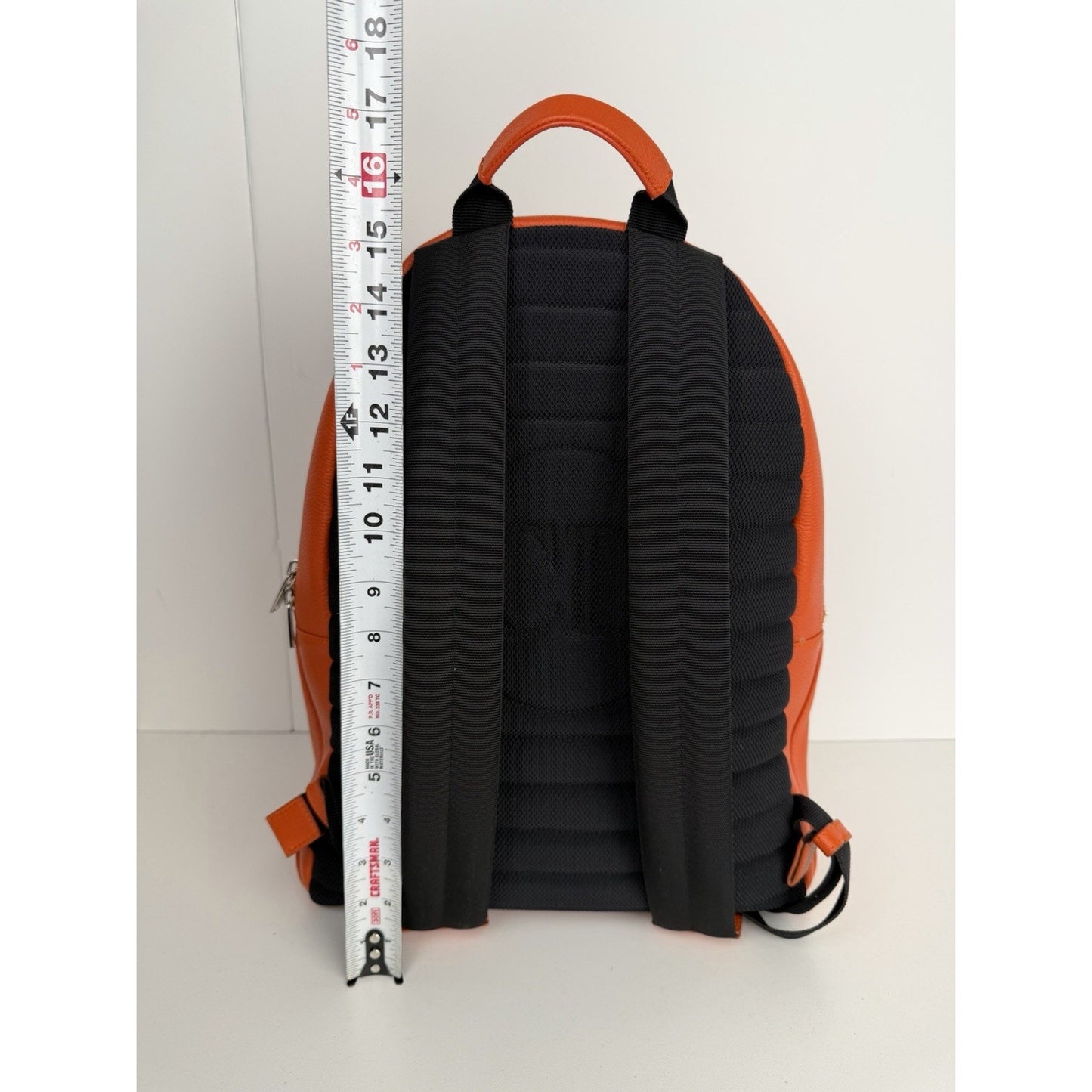 Christian Dior Atelier Backpack in Orange Leather 2018