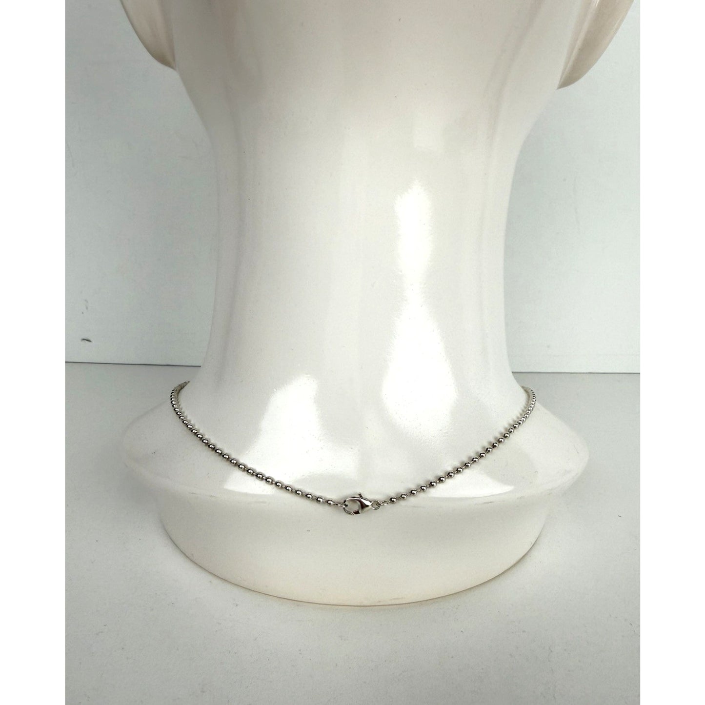 Tiffany & Co Sterling Silver 925 Ball Chain Necklace 18 In Unisex