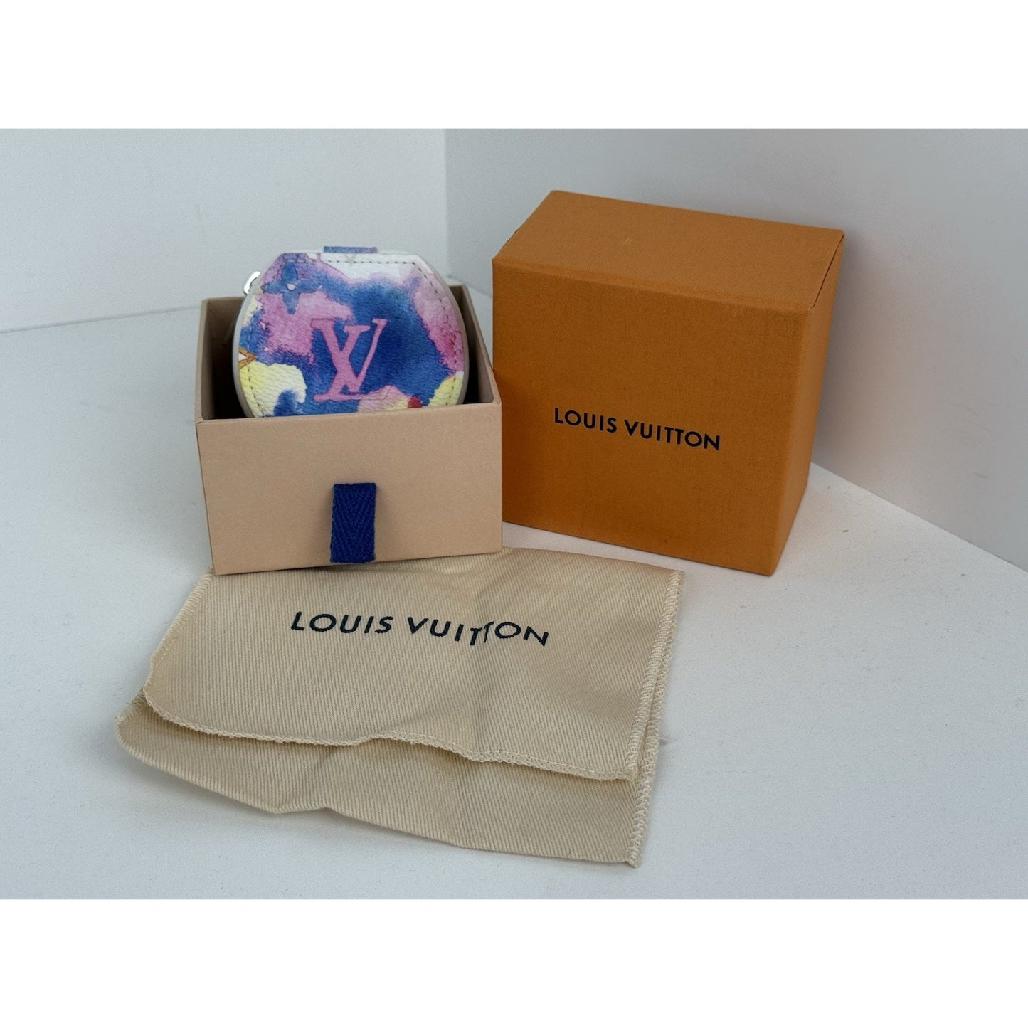 Louis Vuitton Etui Earphones Rainbow Monogram Canvas with Silver-Tone Hardware
