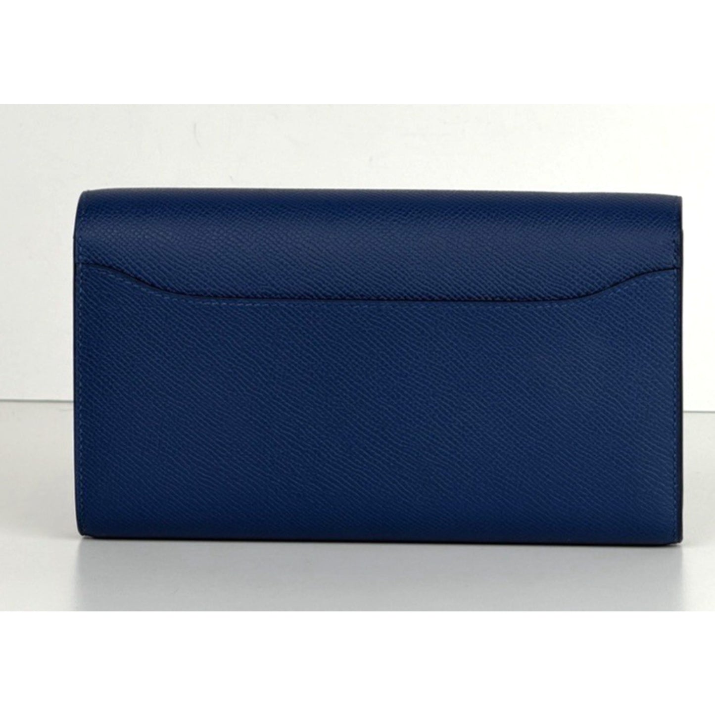 Hermes Constance To Go Long Wallet Bag in Blue Epsom Leather Silver-Tone HW D-6