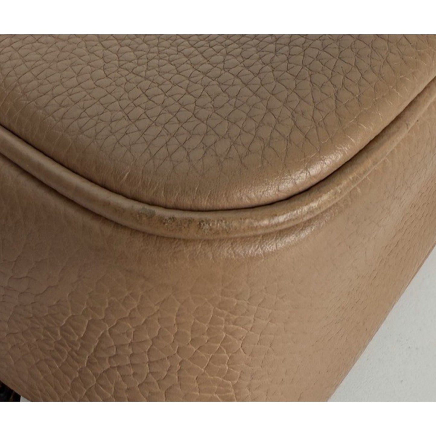 Soho Disco Small Bag in Light Brown Leather Crossbody Champagne Hardware S