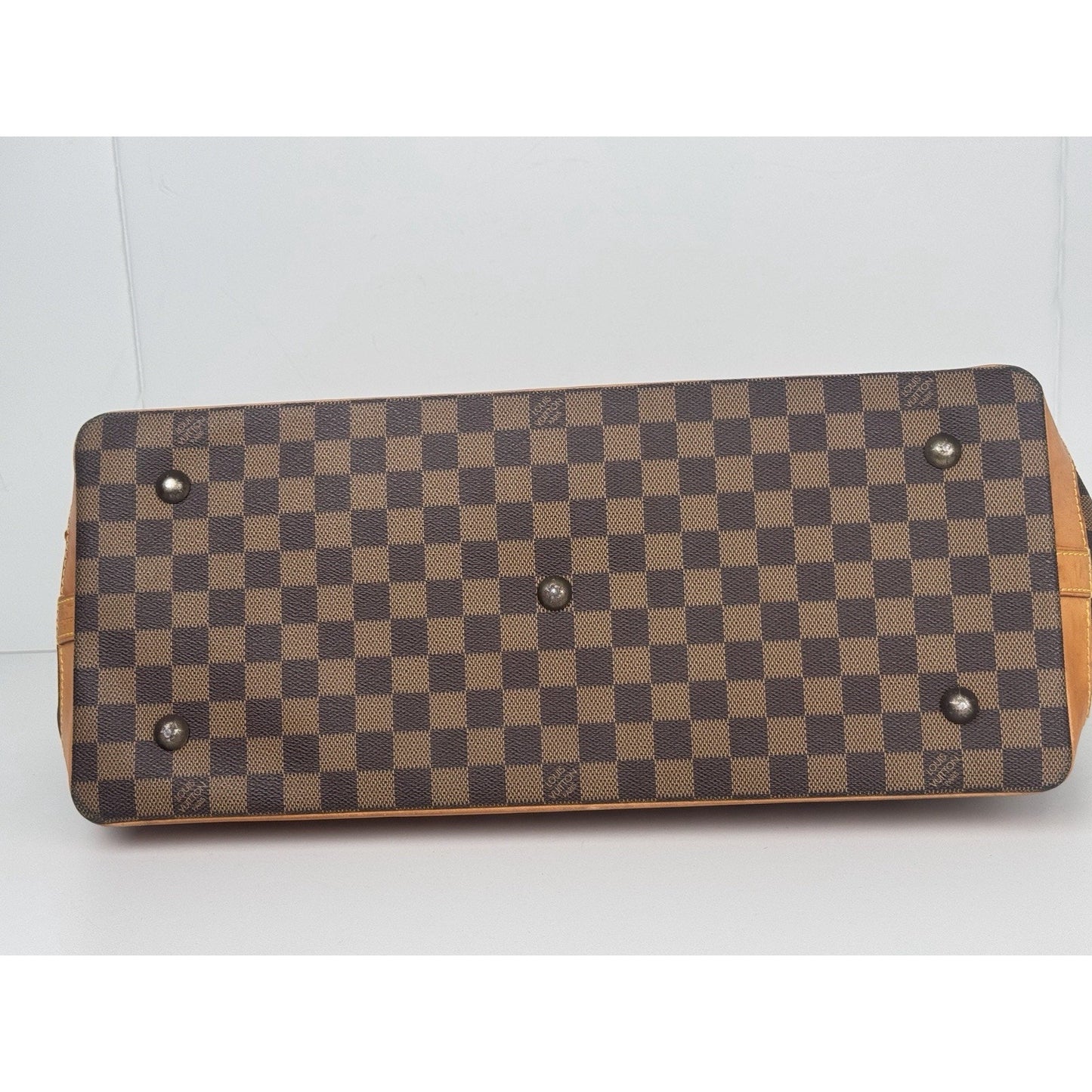 Louis Vuitton Damier Ebene Clipper Travel Bag Brown Canvas Lim Ed 1996 S