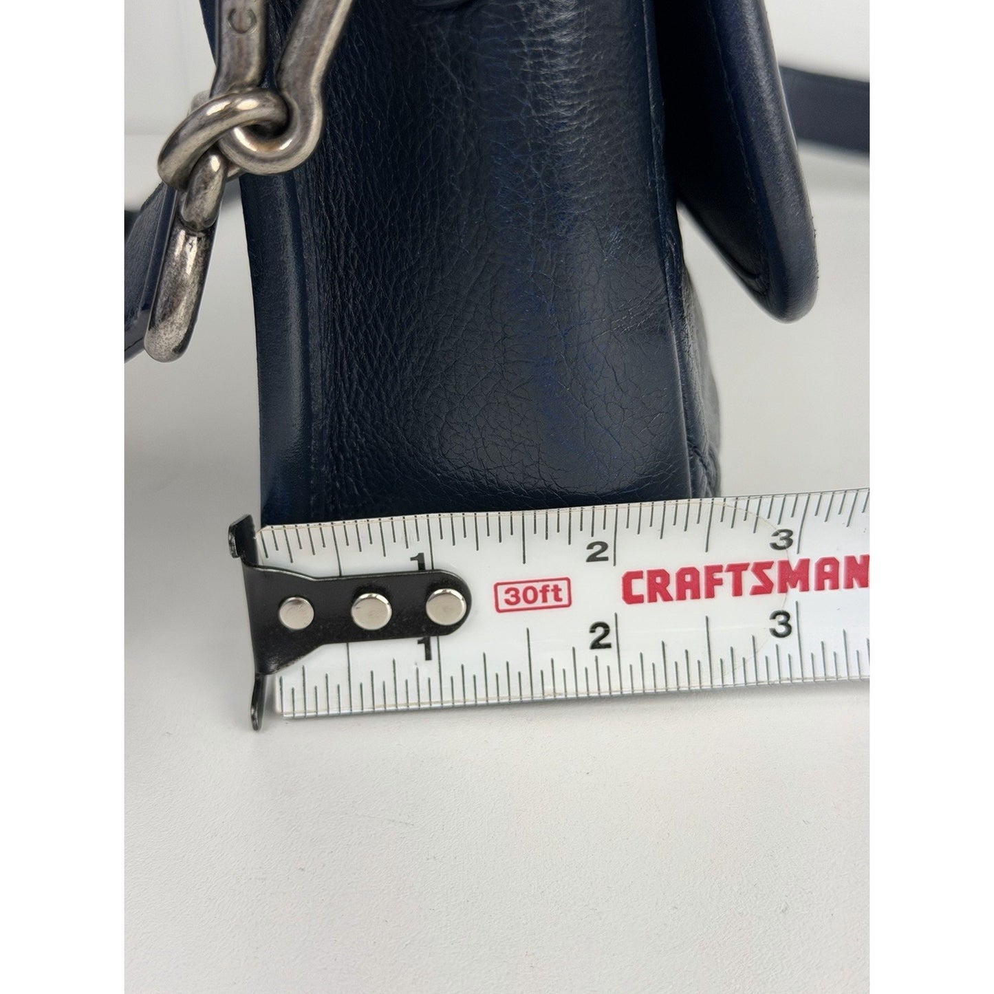 Chanel Messenger Bag Daily Carry Medium Leather Navy Blue 2017