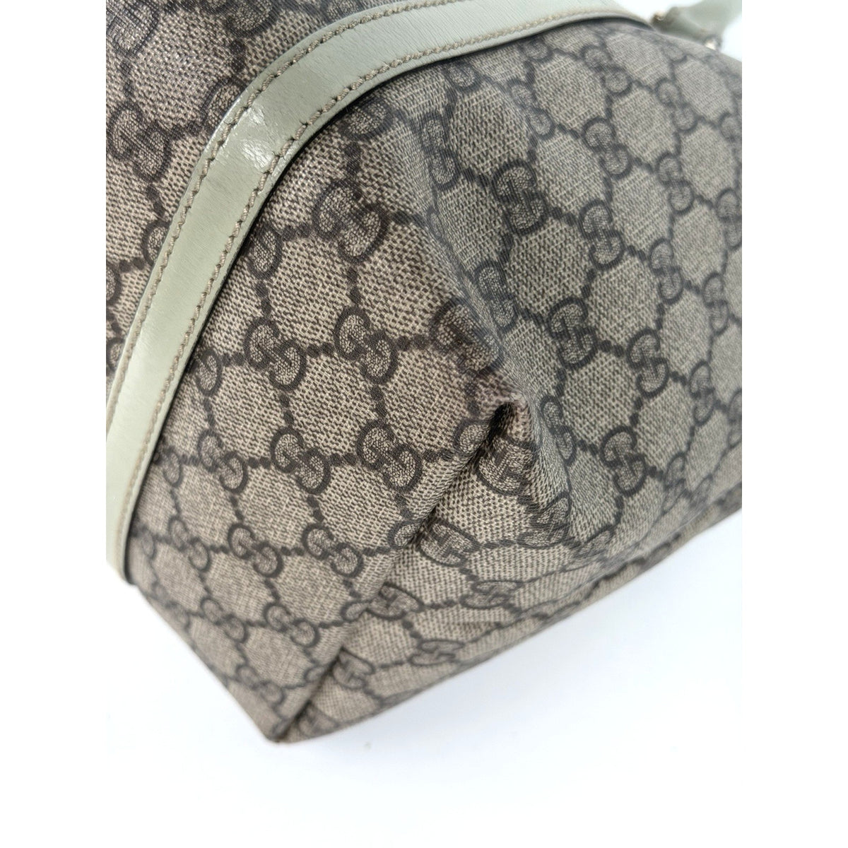 Gucci Joy Tote Shoulder Bag Medium in Brown GG Supreme Monogram Coated Canvas S
