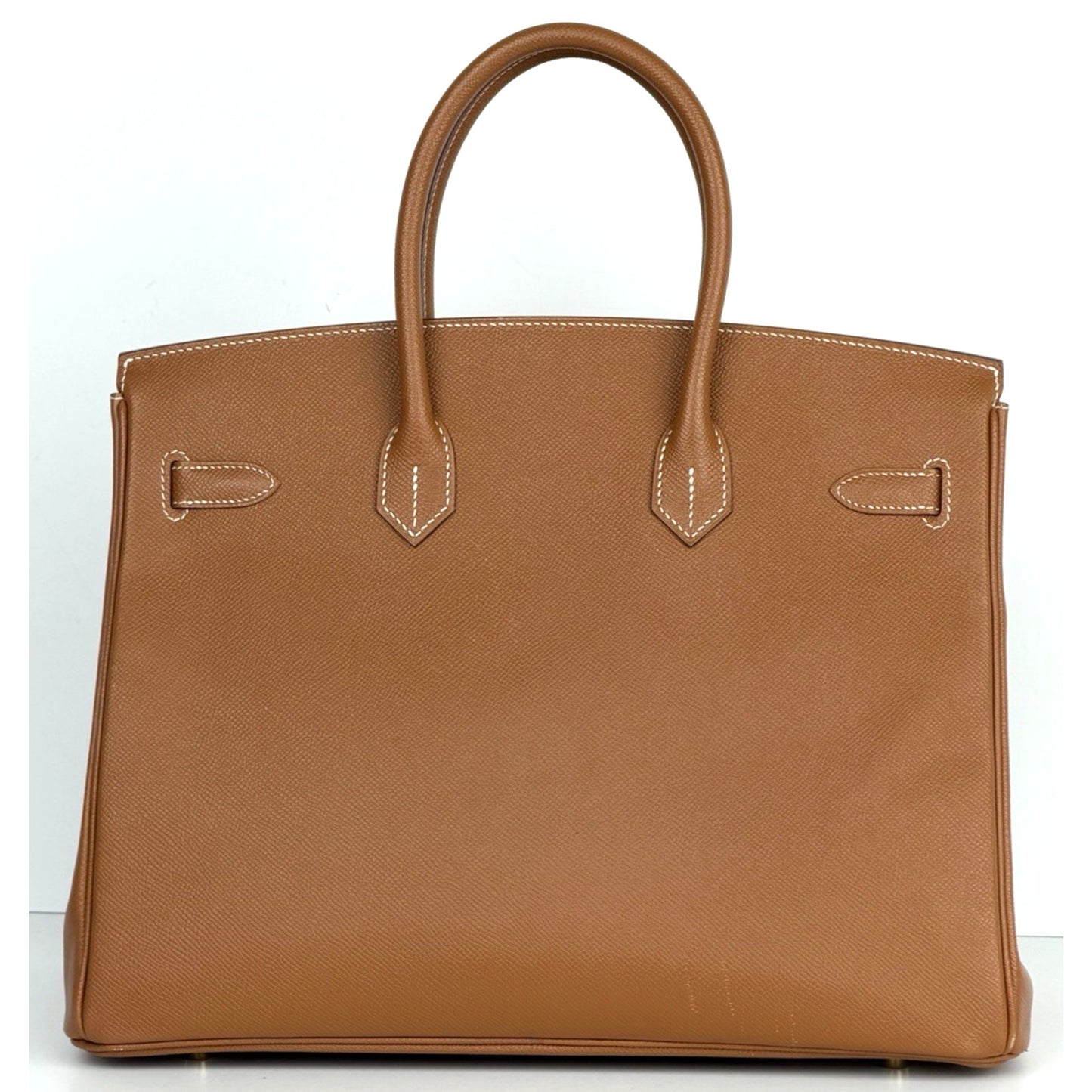 Hermes Birkin 35 in Gold Epsom Leather with Gold-Pleated Hardware 2017 S