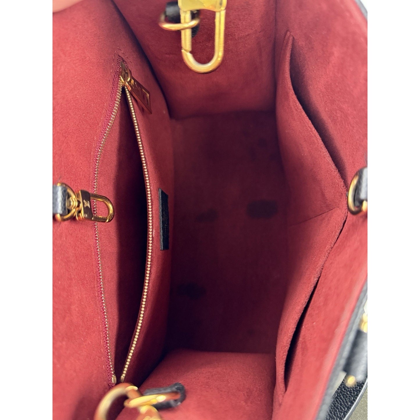 Louis Vuitton On The Go Handbag Pm Size Monogram Empreinte Bicolor