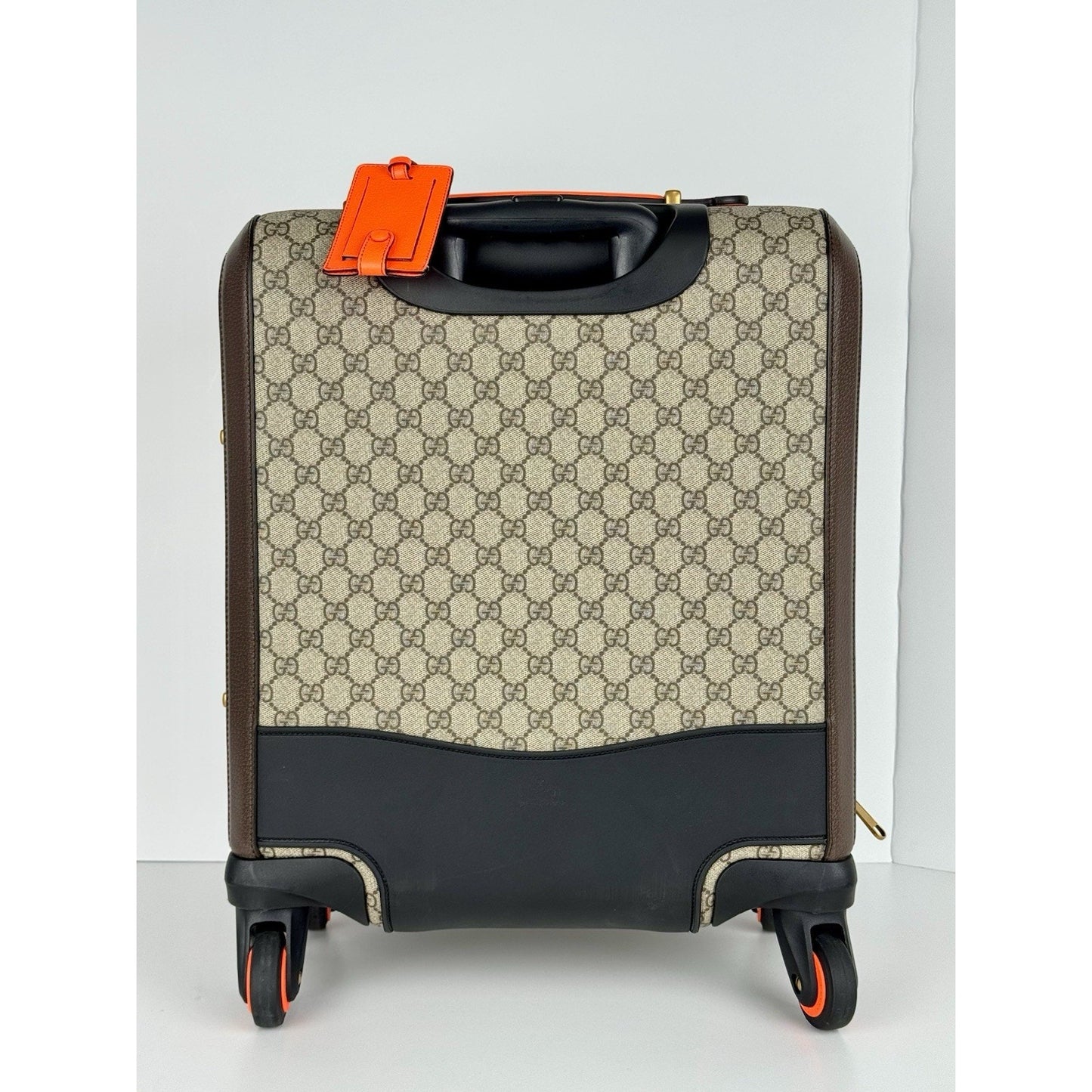 Gucci Savoy Small Cabin Trolley Beige Ebony GG Supreme Canvas