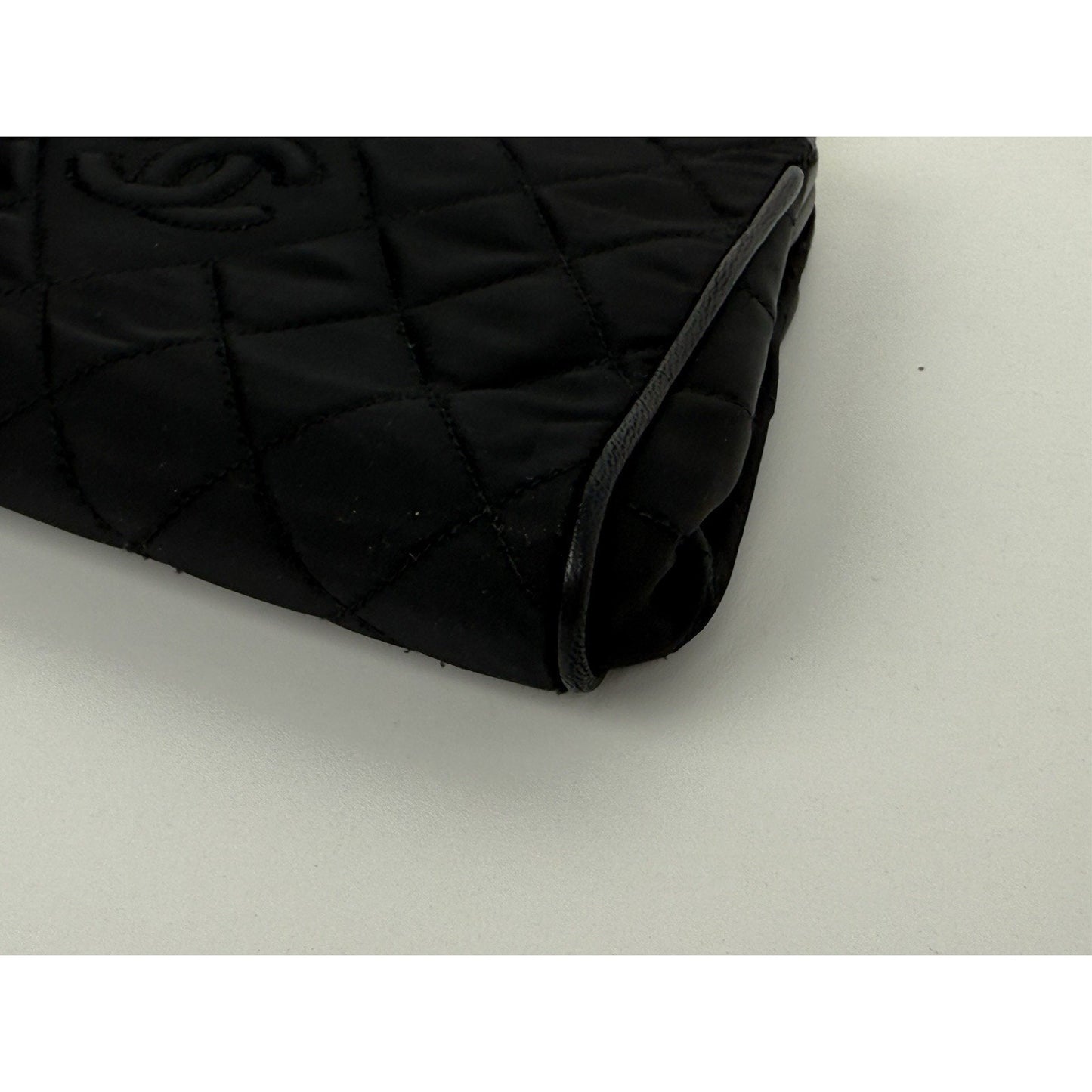 Chanel Vintage Small Fabric Top-Handle Bag with Amber Resin Chain