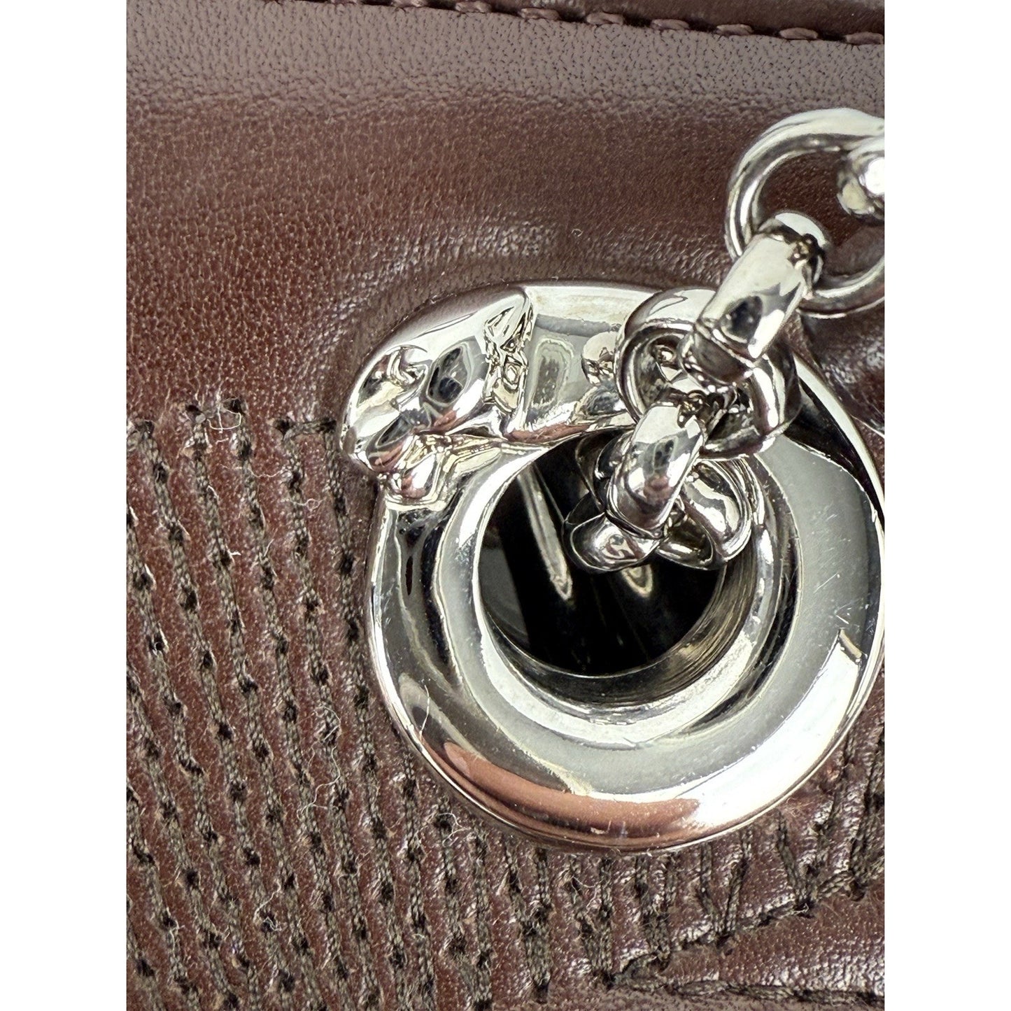 Cartier Panthere Brown Leather Shoulder Bag