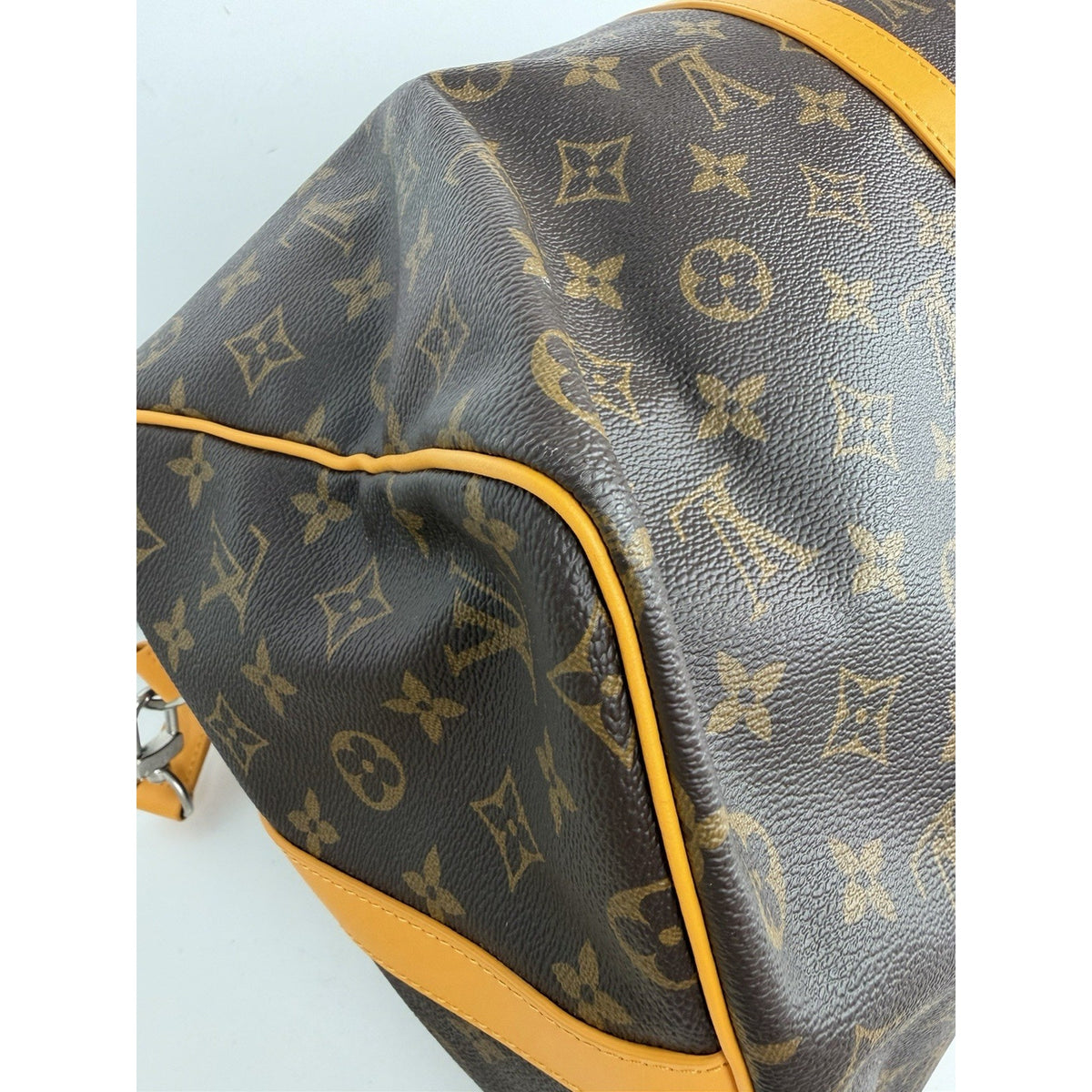 Louis Vuitton Keepall Bandouliere 50 Duffle Bag in Brown Coated Canvas NFC E-1