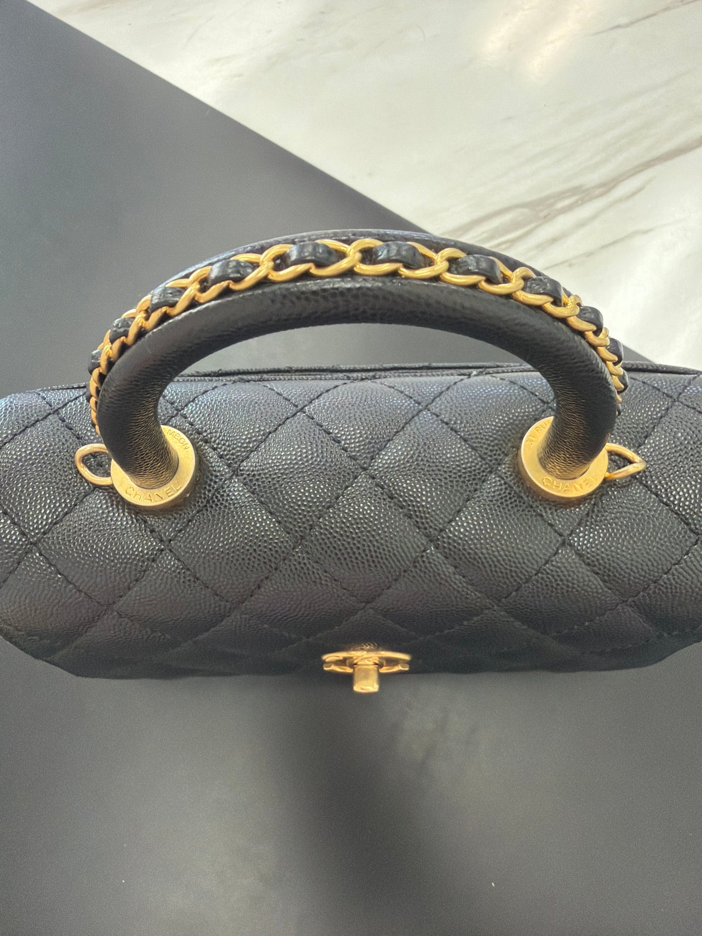 Chanel Coco Chain Top Handle Bag