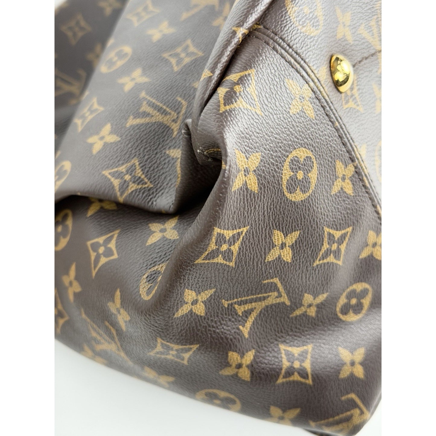 Louis Vuitton Artsy MM Hobo Bag in Brown LV Monogram Coated Canvas 2016 S